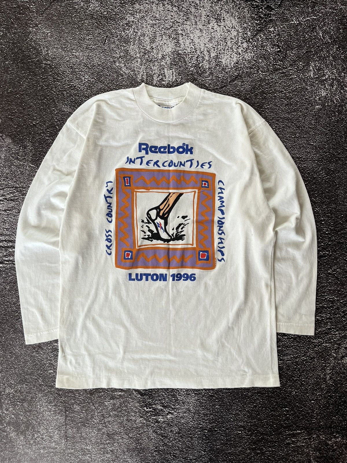 Reebok Vintage Y2K Reebok Inter Counties Luton 1996 Long Sleeve Tee Size US M / EU 48-50 / 2 - 1 Thumbnail