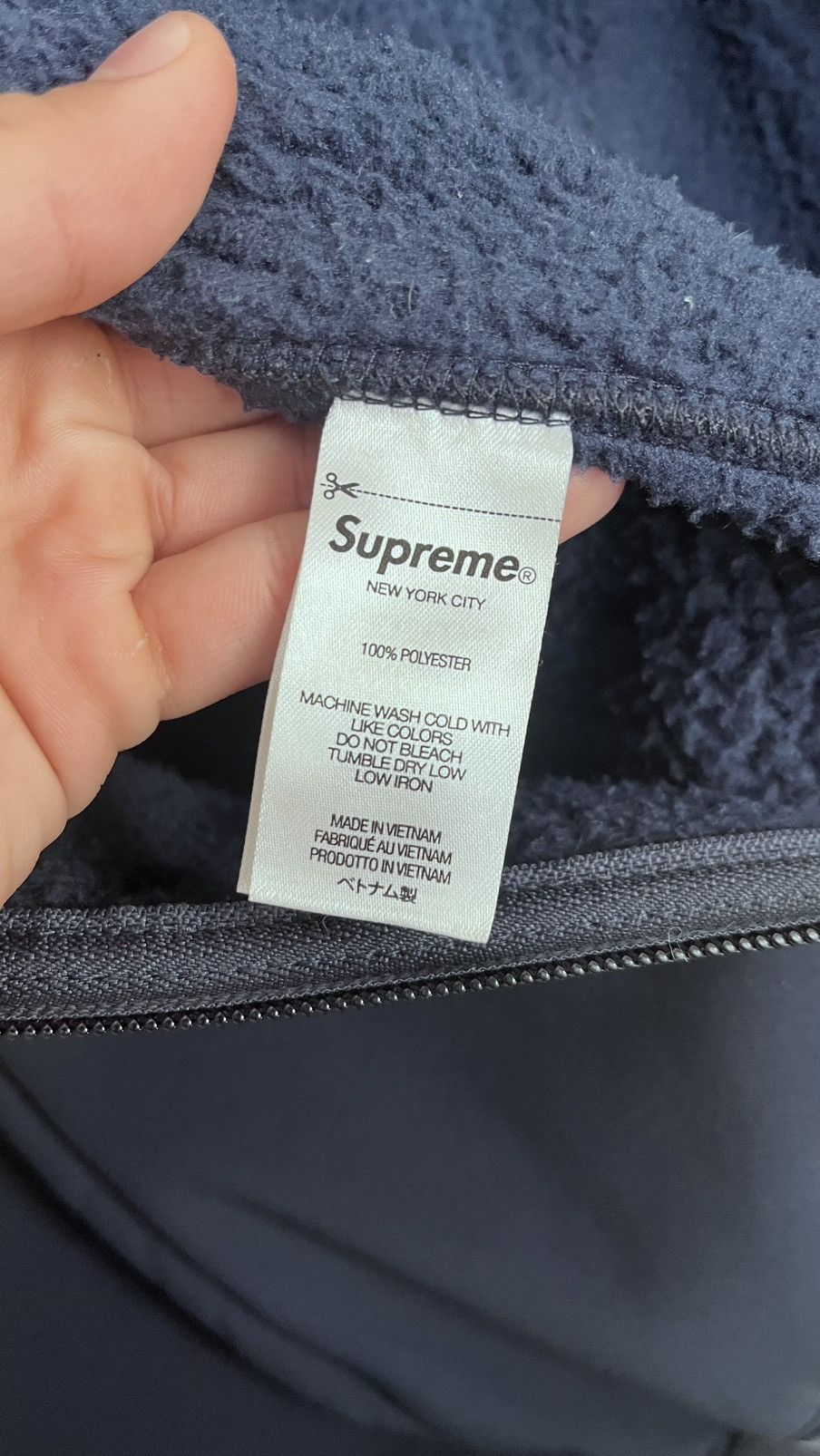 Supreme Supreme Navy Blue WindStopper Jacket Size M Gently Used Size US M / EU 48-50 / 2 - 7 Thumbnail