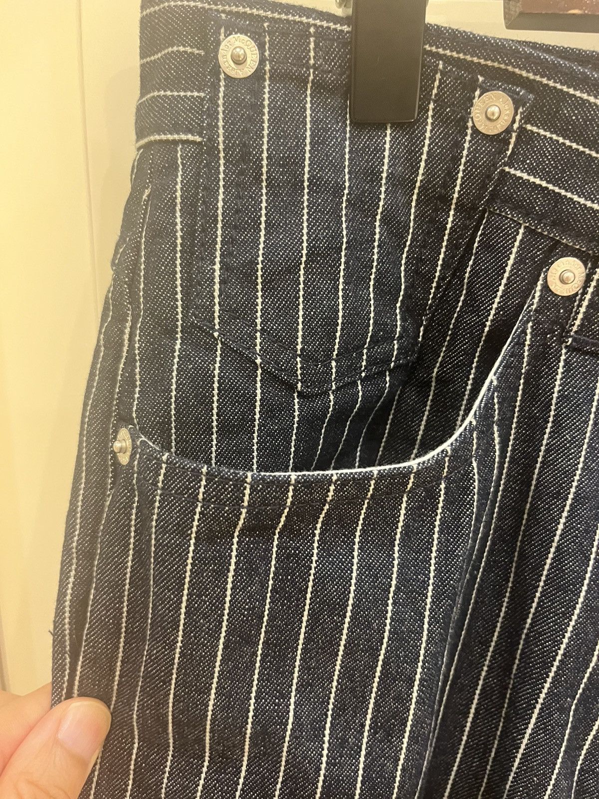 Alexander McQueen striped denim jeans size46 Size US 30 / EU 46 - 13 Thumbnail