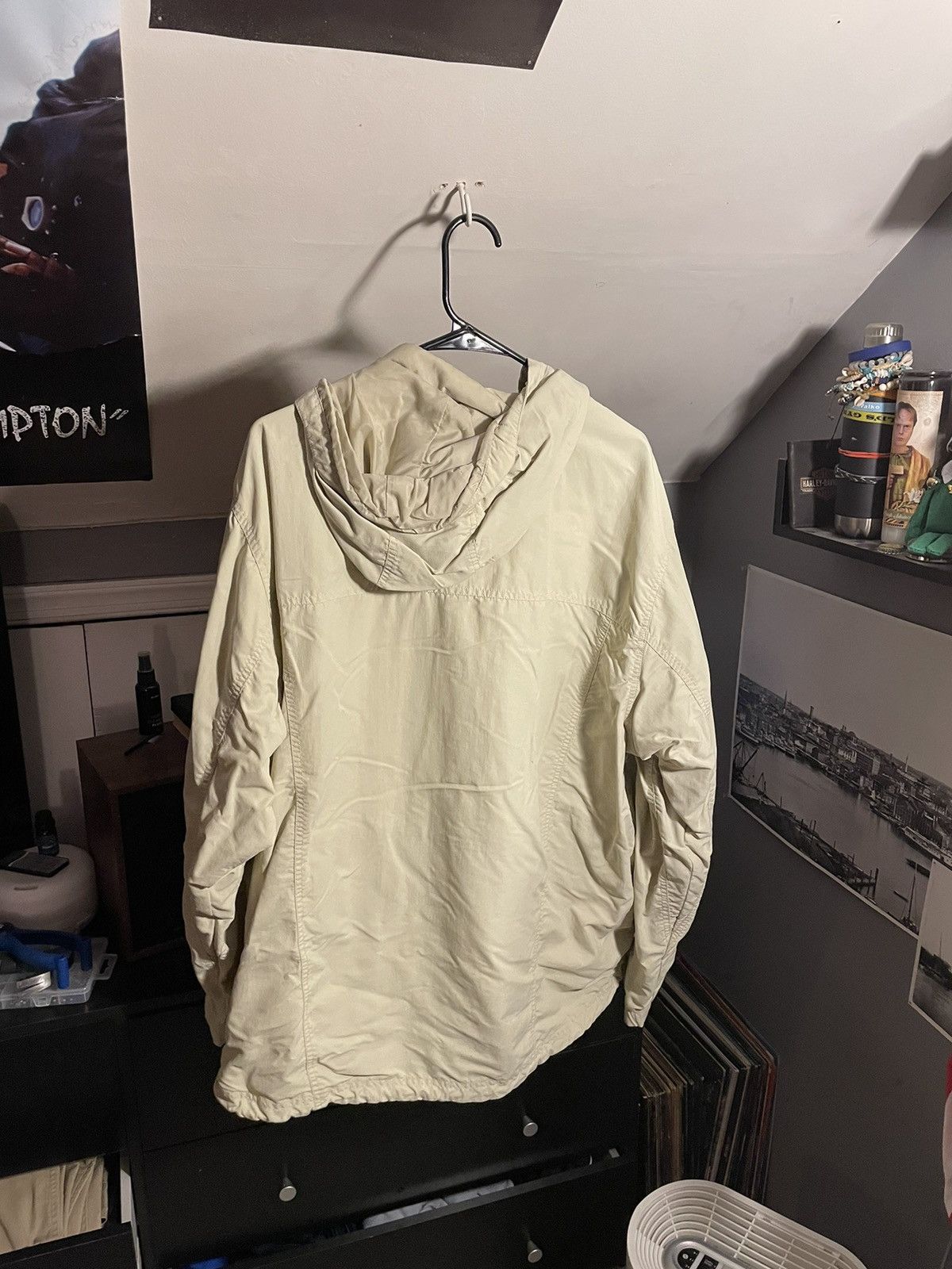 L.L. Bean Vintage 90s Beige LL Bean windbreaker lightweight jacket Size US XXL / EU 58 / 5 - 4 Thumbnail