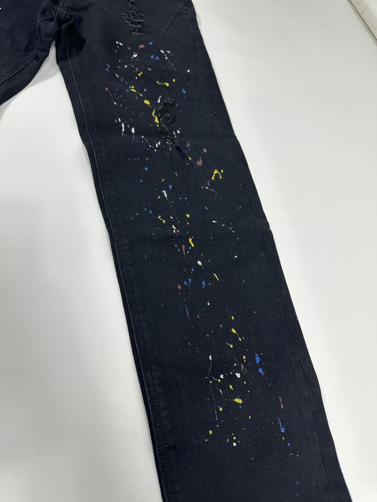 Number (N)ine Number Nine Distressed Painter Skinny Jeans Denim Pants Size US 32 / EU 48 - 3 Thumbnail