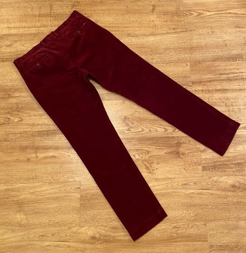 Polo Ralph Lauren Polo Ralph Lauren Corduroy Burgundy Pants x Old Money Size US 33 - 3 Thumbnail