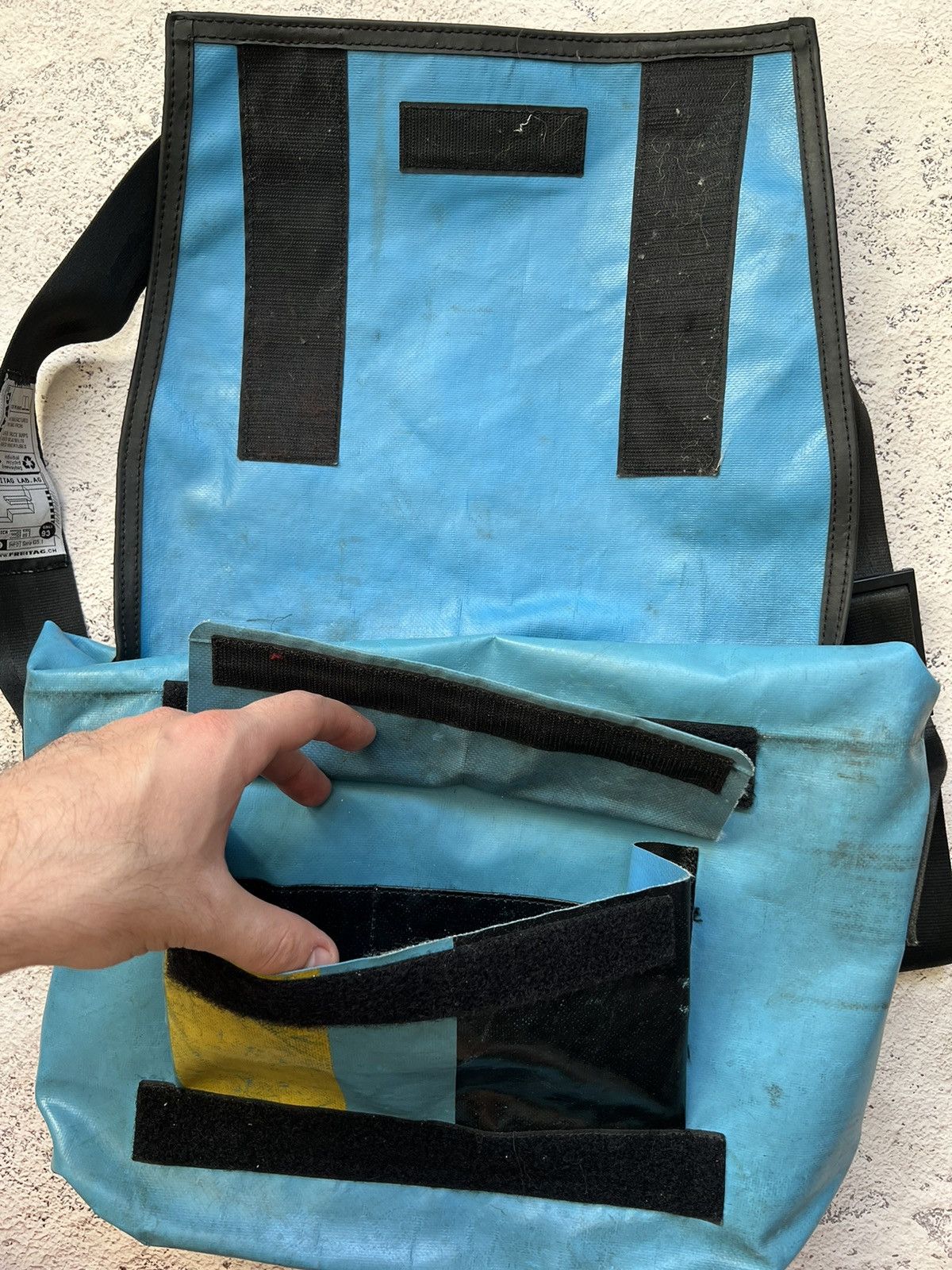 Freitag × Vintage Freitag Streetwear Bag Big Messenger Size ONE SIZE - 3 Thumbnail