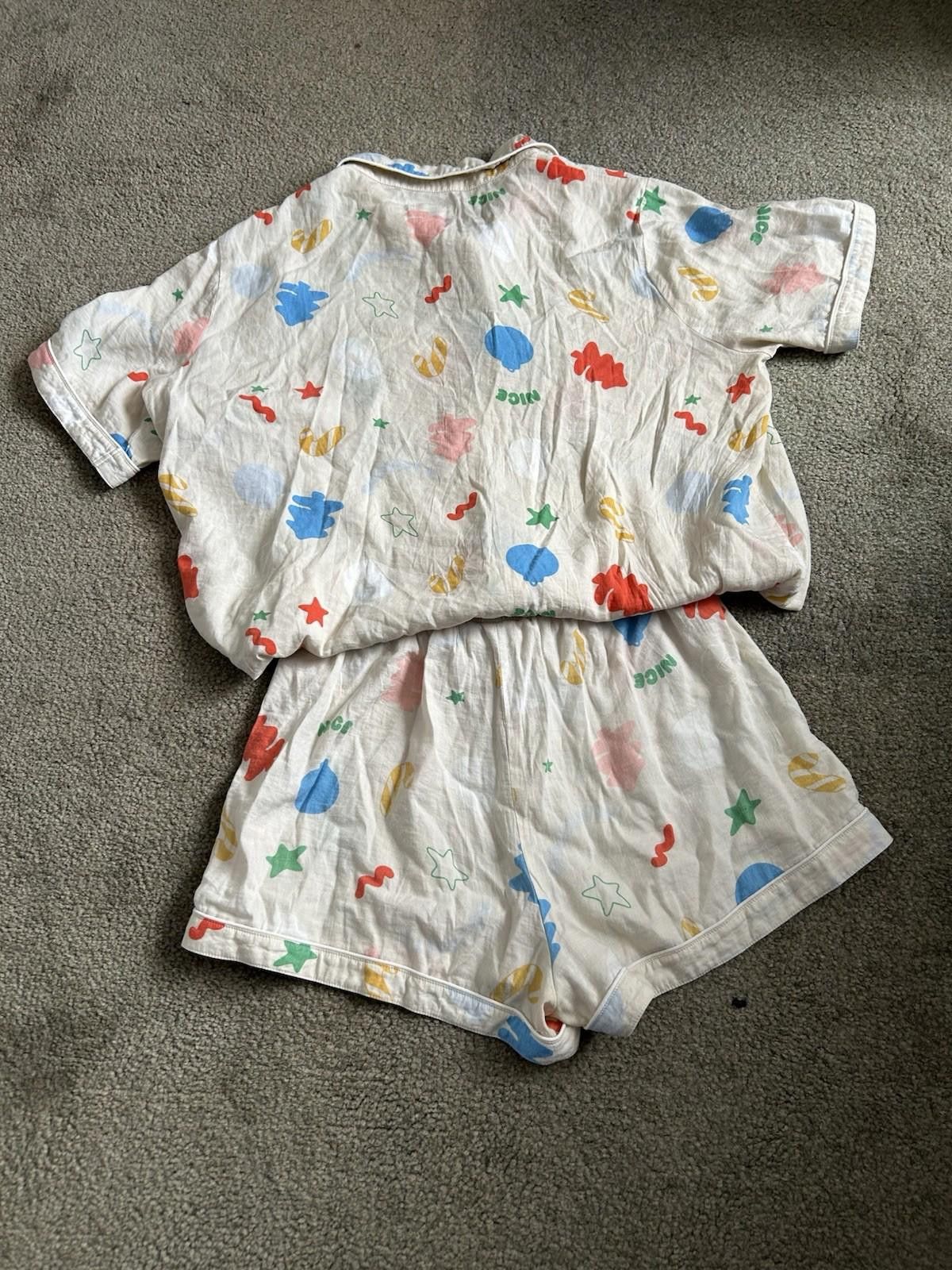 Designer Sarah's Day X White Fox Christmas Pyjamas Beige - Sz S (006) Size ONE SIZE - 7 Thumbnail