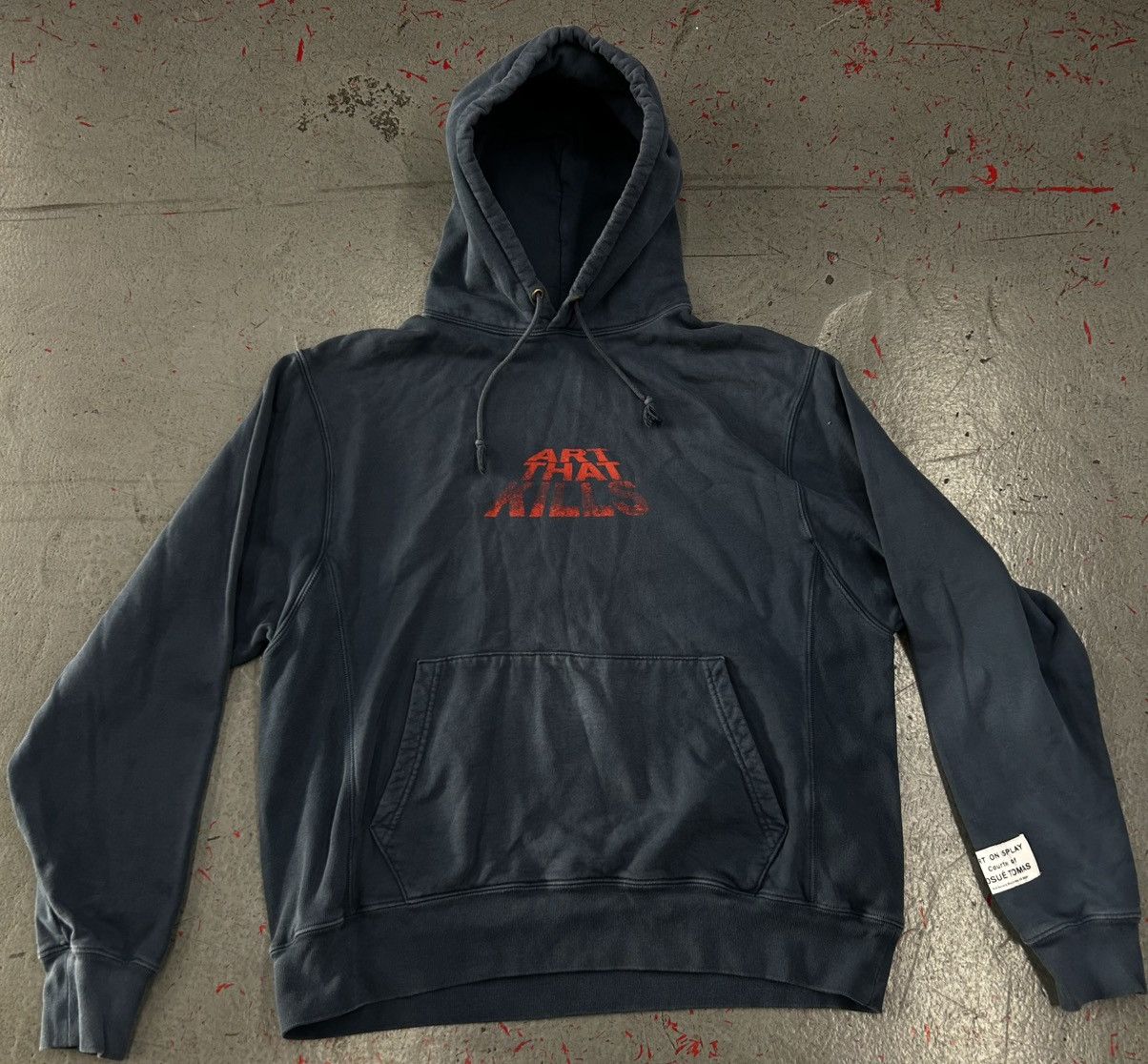 Gallery Dept. Gallery Dept Navy & Red Art That Kills Hoodie Size XL Size US XL / EU 56 / 4 - 1 Thumbnail