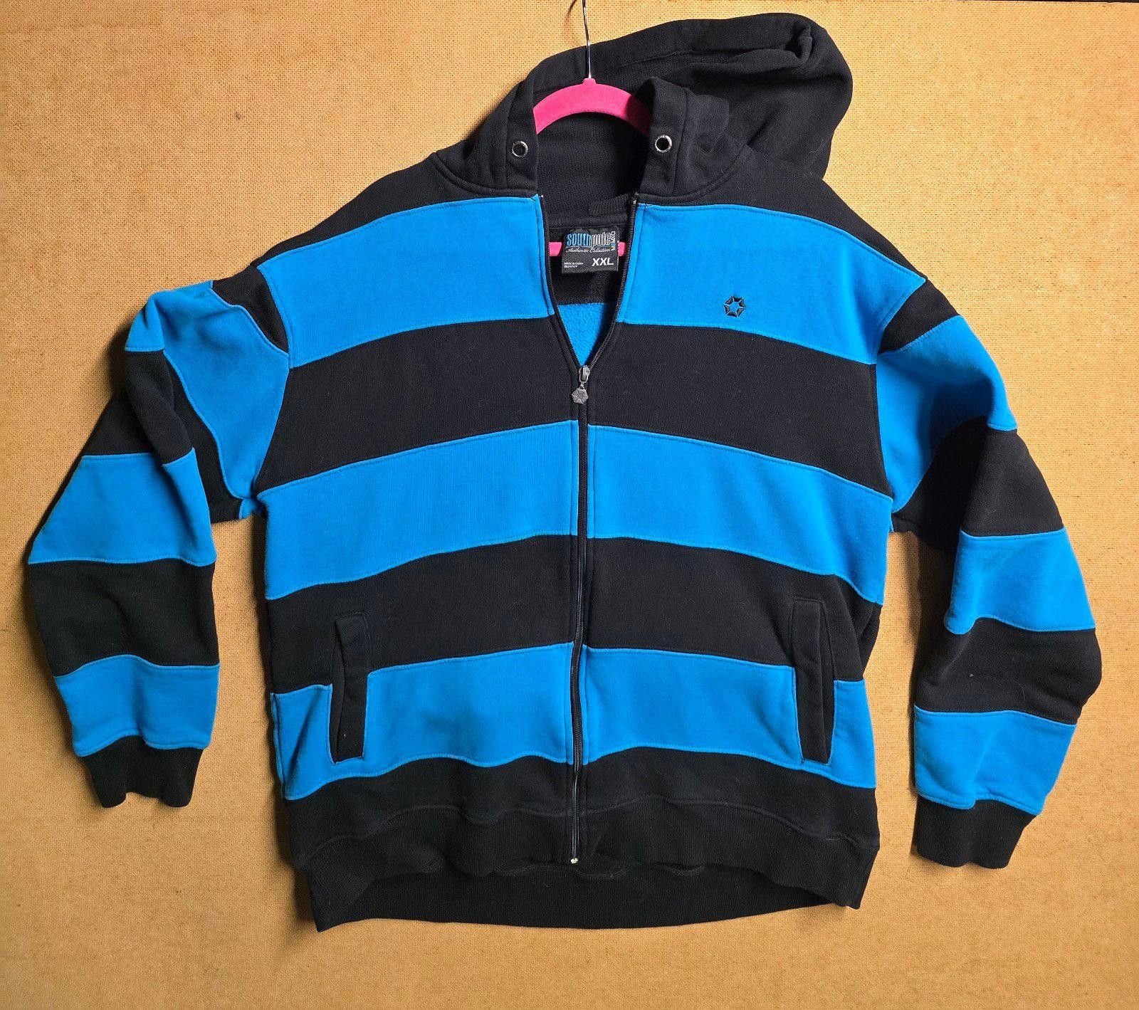 Southpole Southpole Striped Blue Zip Hoodie Vintage Y2K Skater XXL Size US XXL / EU 58 / 5 - 1 Thumbnail