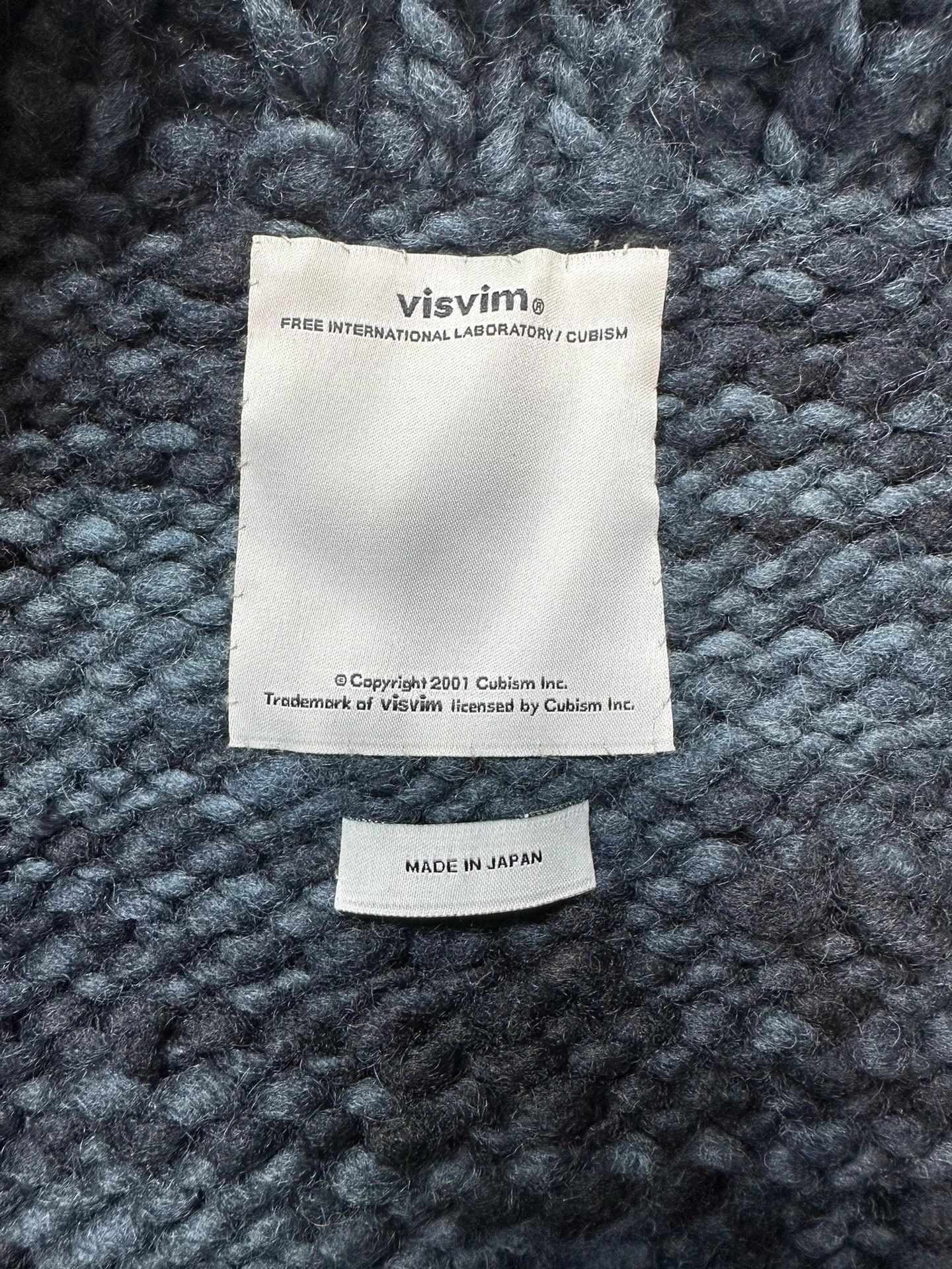 Visvim VISVIM 12AW COWICHAN F.Z. Indigo Wool Zip Sweater Size US S / EU 44-46 / 1 - 4 Thumbnail