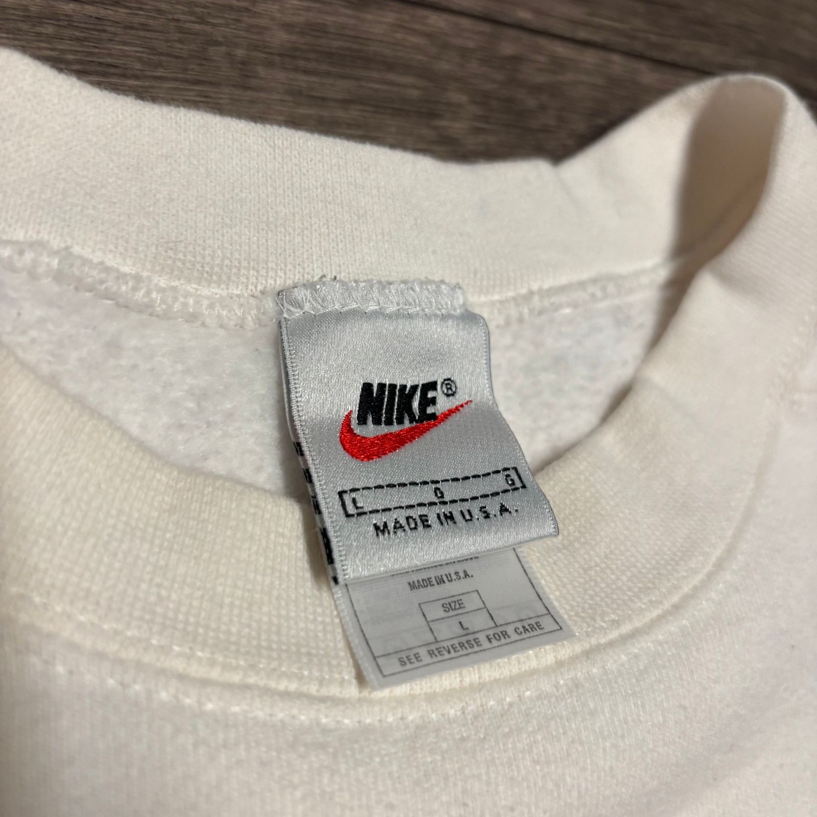 Nike × Vintage Vintage Nike Tennis The Lipton White Sweatshirt Sz L Size US L / EU 52-54 / 3 - 4 Thumbnail