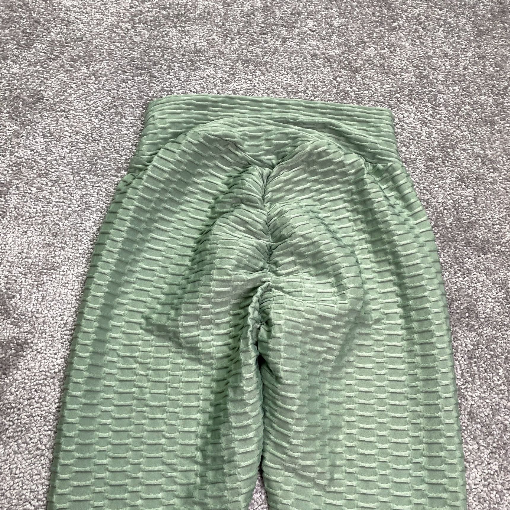 Vintage Nova Sports Leggings Womens Small Green Compression Active Yoga Athletic Skinny Leg Pants Size 28" / US 6 / IT 42 - 3 Thumbnail