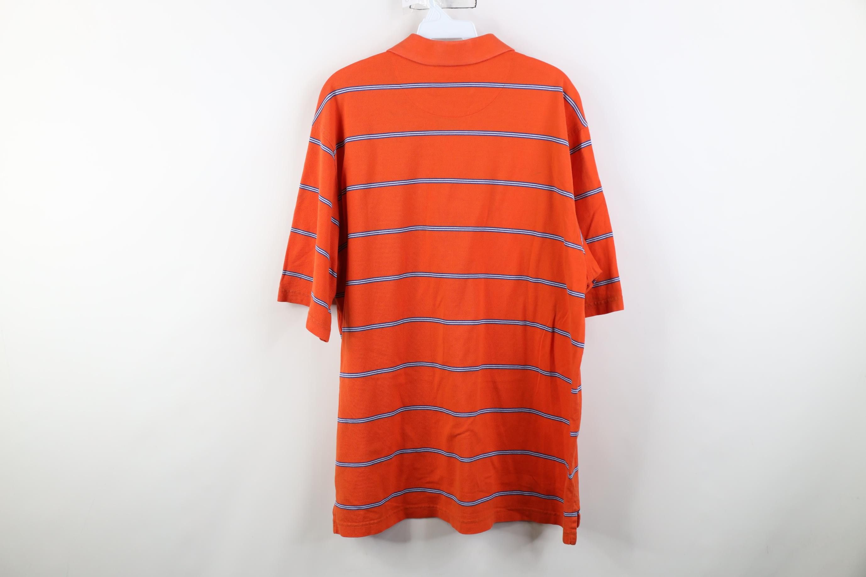Vintage Vintage 90s Streetwear Knit Collared Golf Polo Shirt Orange Size US L / EU 52-54 / 3 - 13 Thumbnail