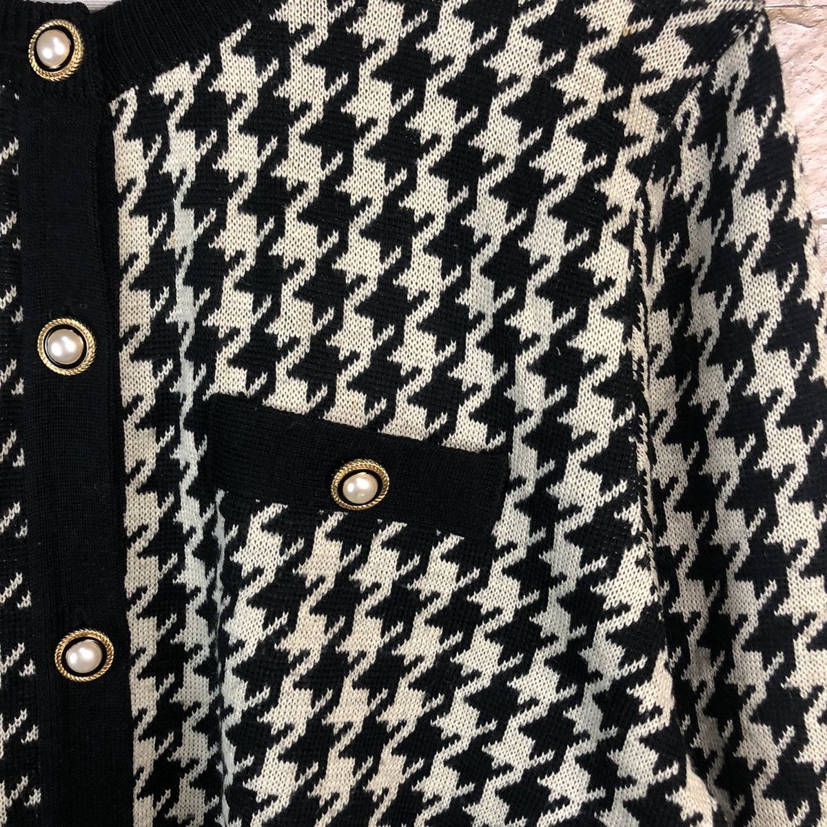Japanese Brand Metal Toe Black Cardigan Knitwear #A935 Size M / US 6-8 / IT 42-44 - 10 Thumbnail