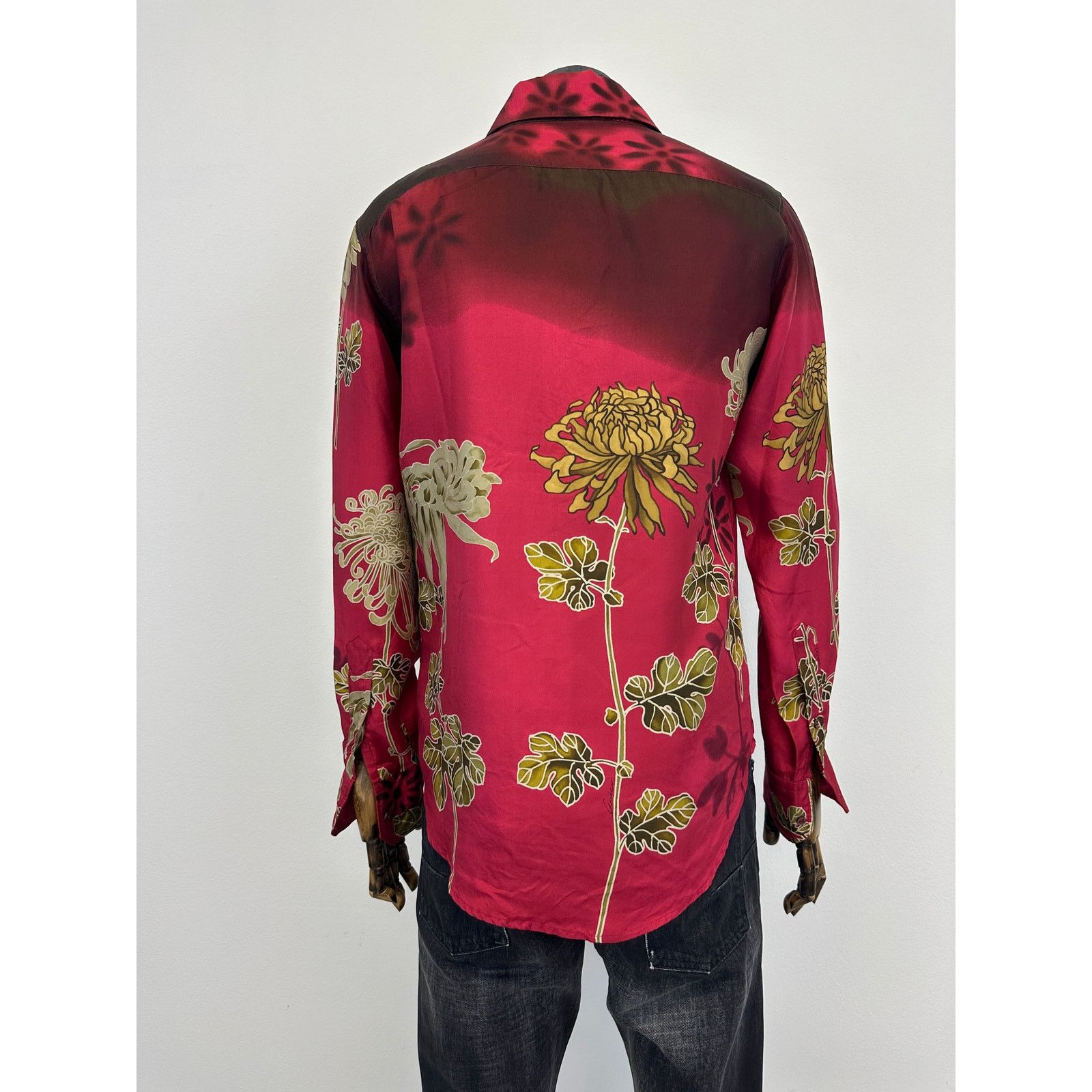 Gucci SS2001 Gucci by Tom Ford Chrysanthemum silk shirt Size US M / EU 48-50 / 2 - 4 Thumbnail