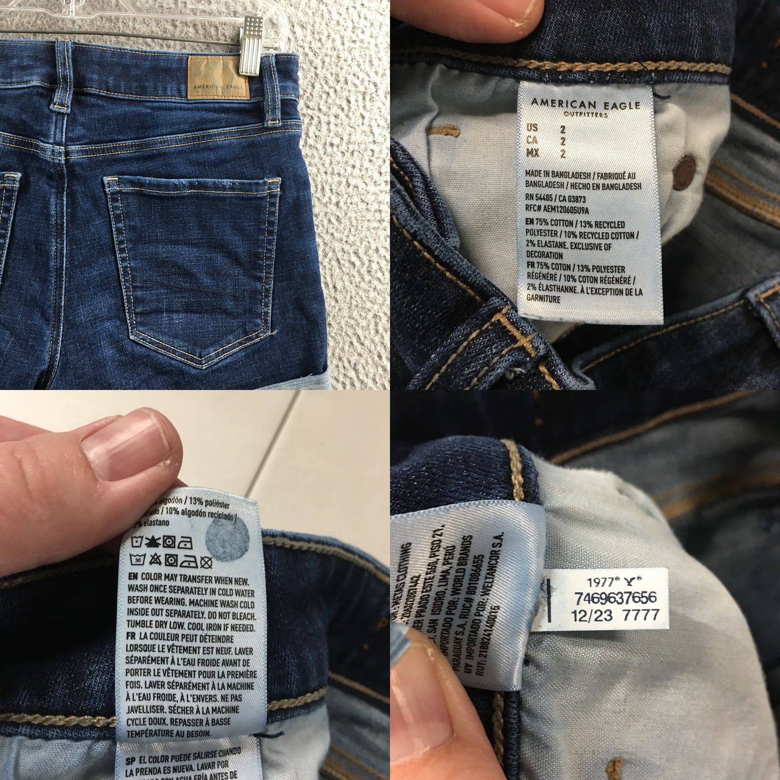 American Eagle Outfitters American Eagle Outfitters Womens Shorts Blue Denim Zip Cut-Off Size 2 (actual 29x3) Size 26" / US 2 / IT 38 - 9 Thumbnail