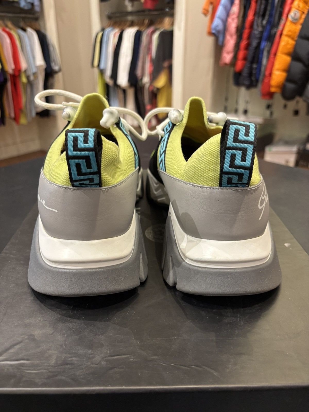 Versace Versace Squalo Neon Green Sneakers Size US 11 / EU 44 - 4 Thumbnail