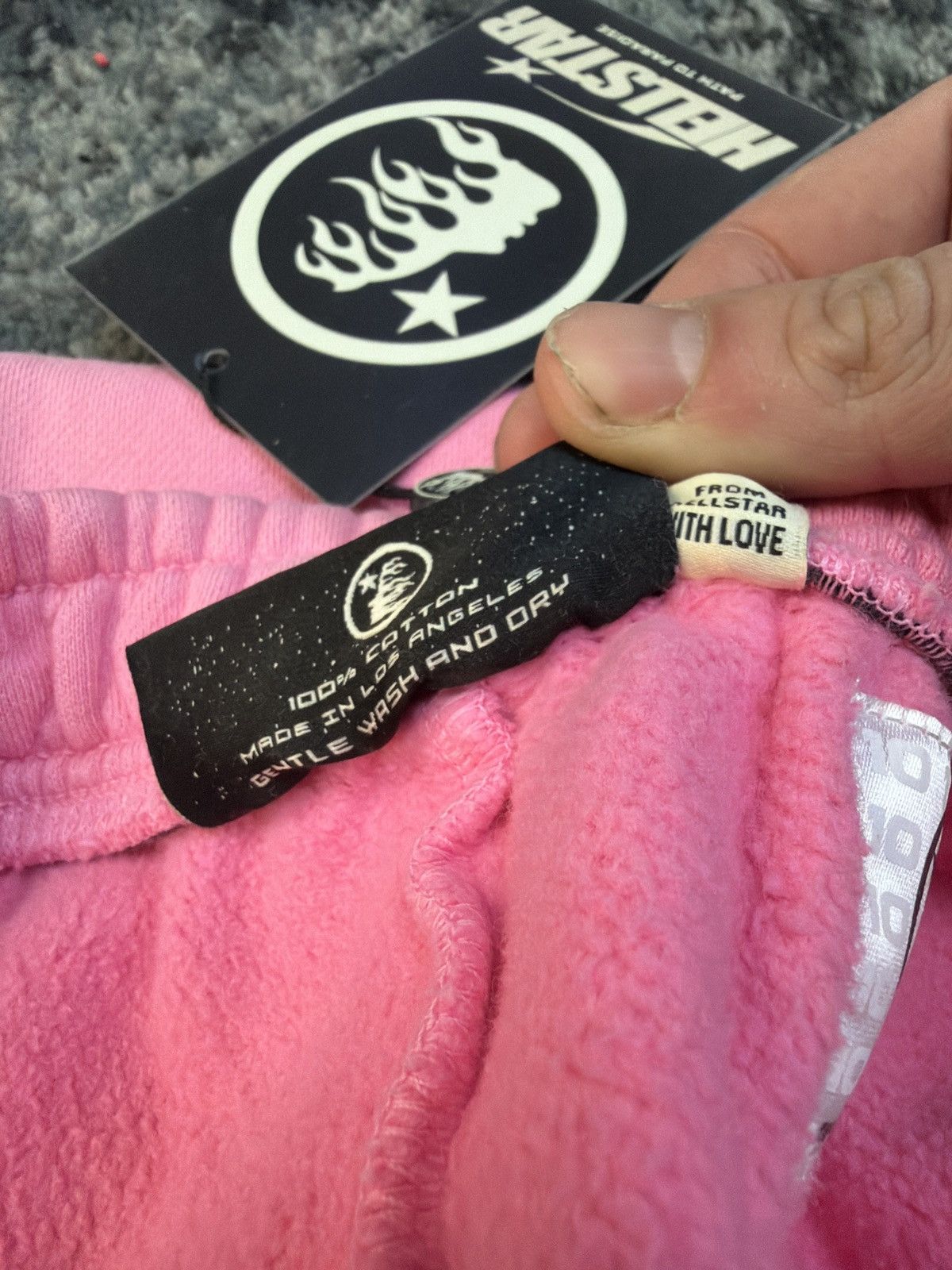 HELLSTAR Hellstar future flame sweatpant pink black Size US 34 / EU 50 - 3 Thumbnail