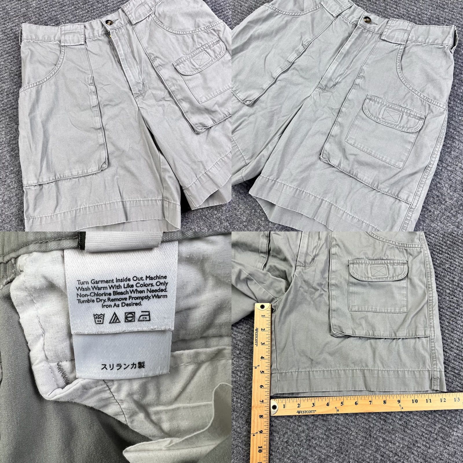 Vintage Columbia Shorts Womens Gray Hiking Cargo Pockets Casual Outdoors Size 8 Size 30" / US 8 / IT 44 - 9 Thumbnail