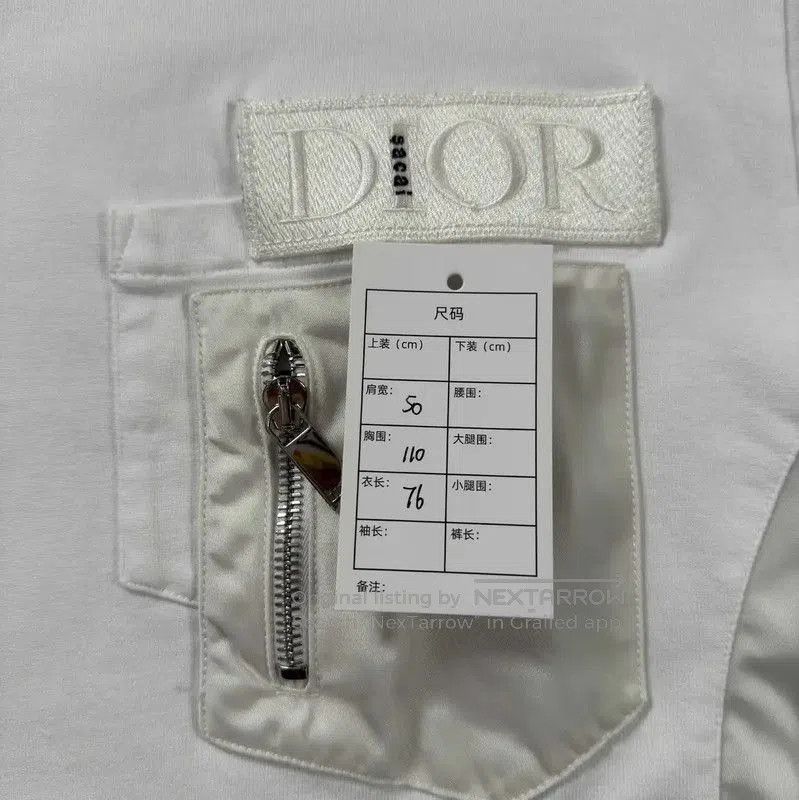 Dior Dior White Cotton Men's T-Shirt . Size US L / EU 52-54 / 3 - 5 Thumbnail