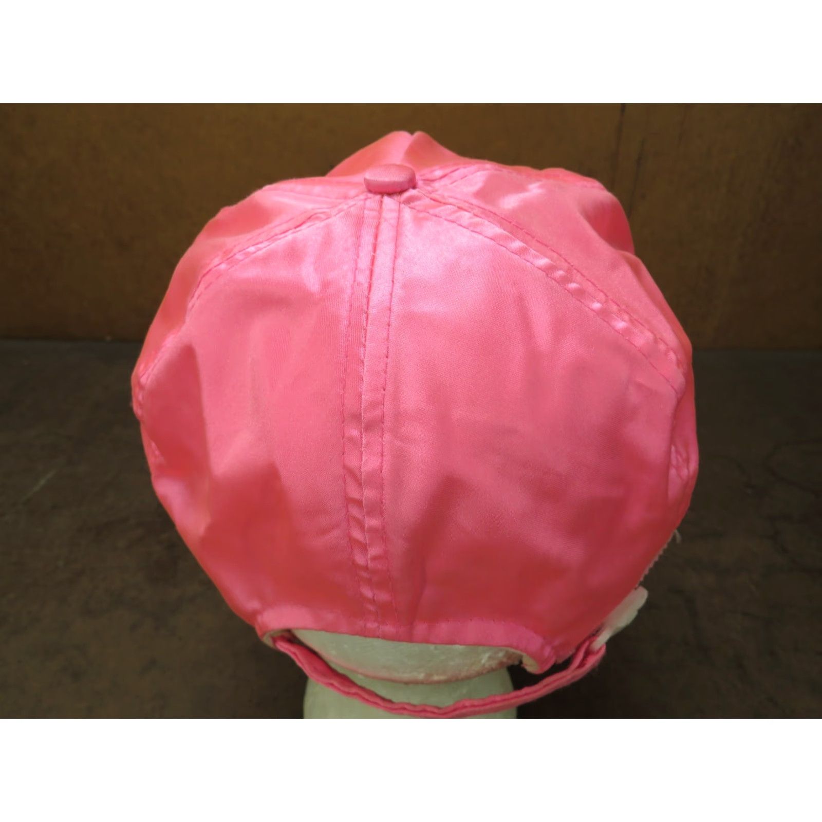 Pinko VTG HaT Trucker Snapback Hat Neon Pink Airplane VTG Learjet Advertising 1990s Multi-Color Casual Mens Womens Boys Girls Size ONE SIZE - 4 Thumbnail
