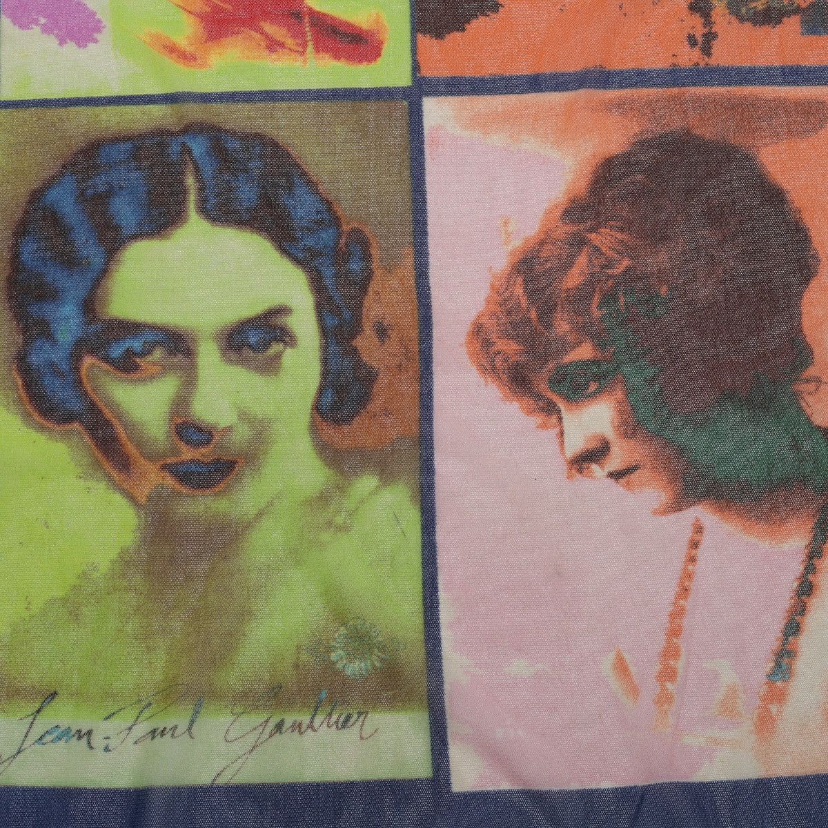Jean Paul Gaultier Jean Paul Gaultier Soleil 2002 Vintage Portraits Mesh Pareo Size ONE SIZE - 11 Thumbnail