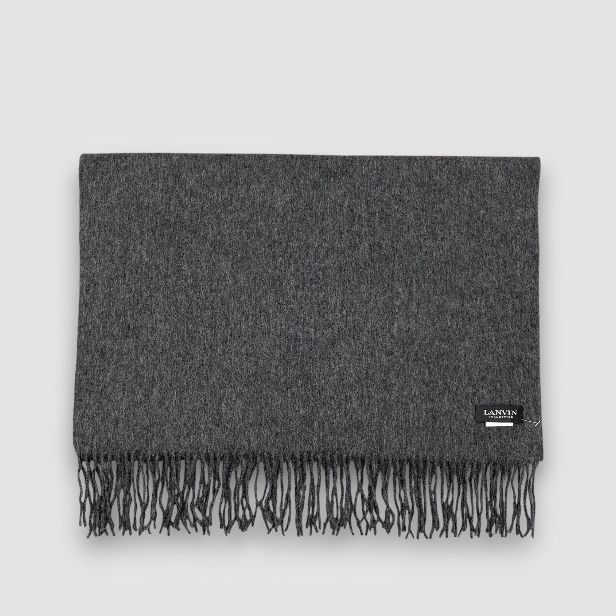 Lanvin Vintage Lanvin Scarf Muffler Cashmere Fringe Scarves Size ONE SIZE - 3 Thumbnail