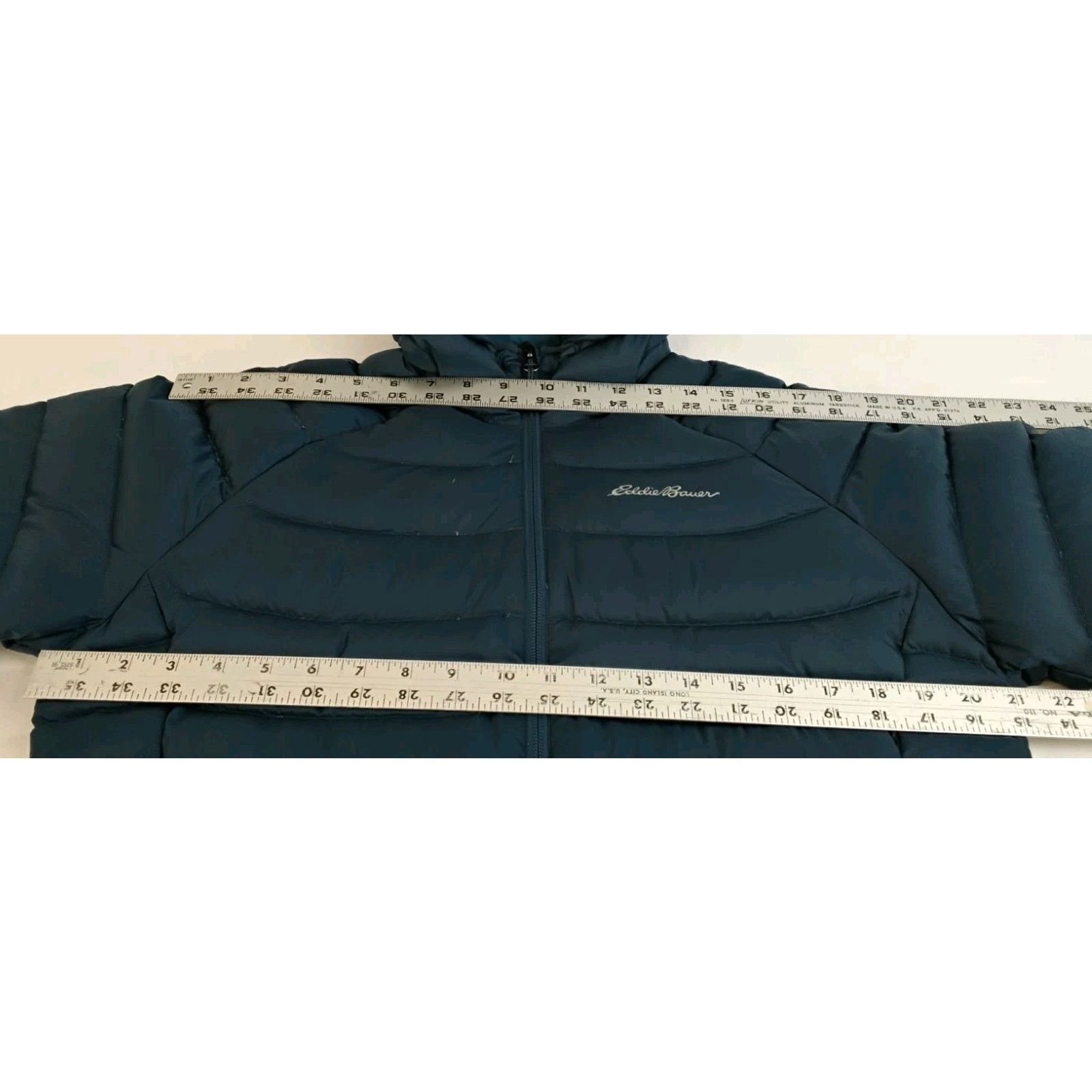 Eddie Bauer Eddie Bauer Down Jacket Women's L Blue Hooded Full Zip Size L / US 10 / IT 46 - 14 Thumbnail