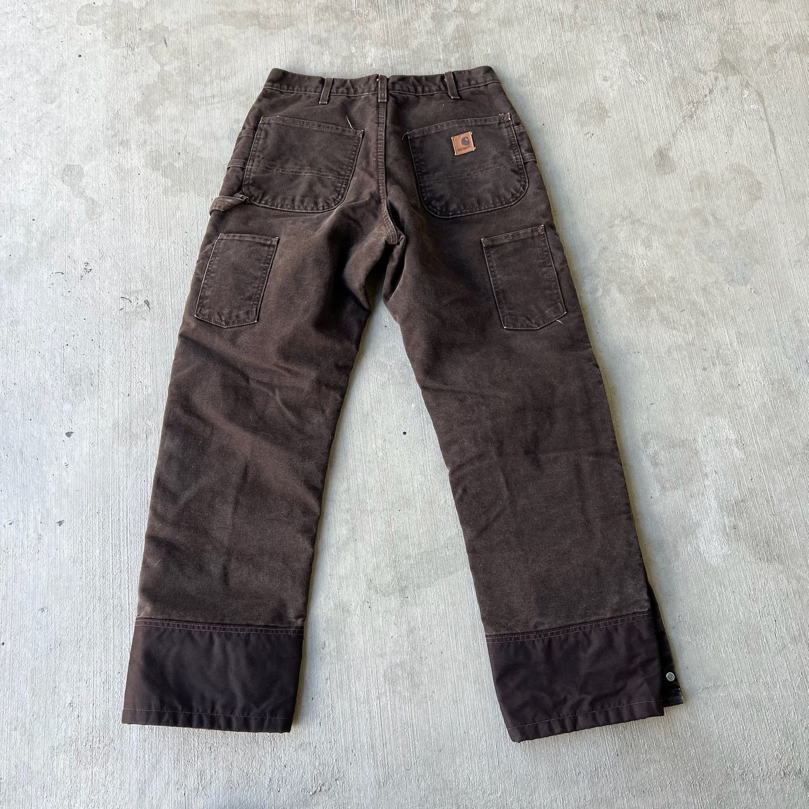 Carhartt × Vintage Carhartt brown insulated double knee work carpenter pants Size US 31 - 5 Thumbnail