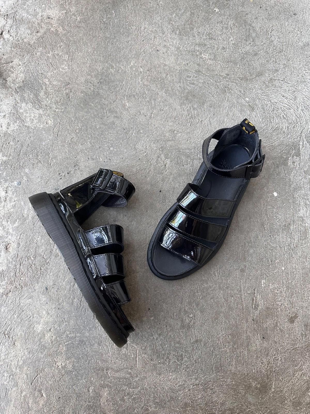 Dr. Martens Dr Martens Clarissa Black Patent Leather Sandals Uk 6 39 Size US 6 / IT 36 - 1 Thumbnail
