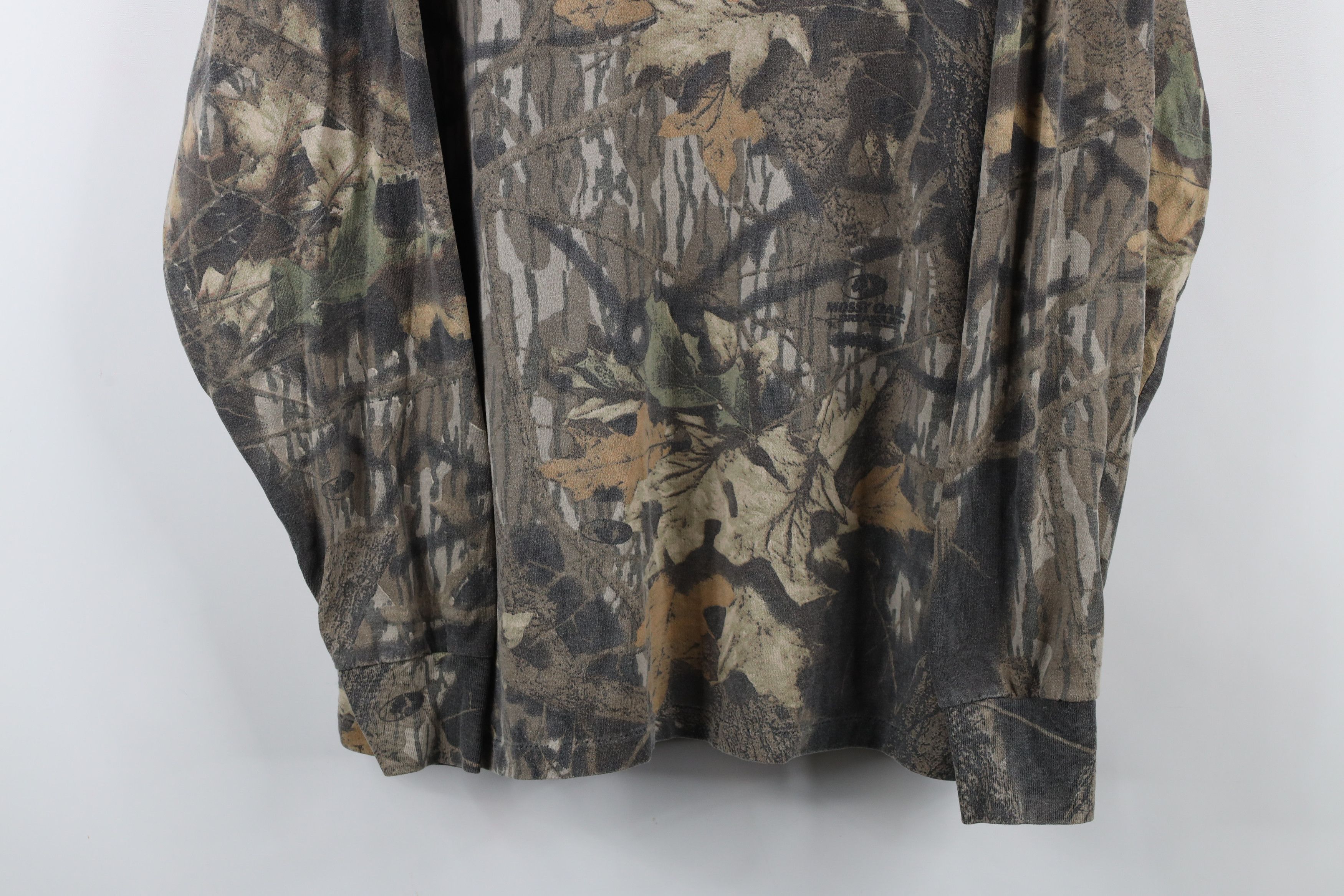 Vintage Vintage 90s Streetwear Mossy Camouflage Mock Neck T-Shirt Size US XL / EU 56 / 4 - 3 Thumbnail