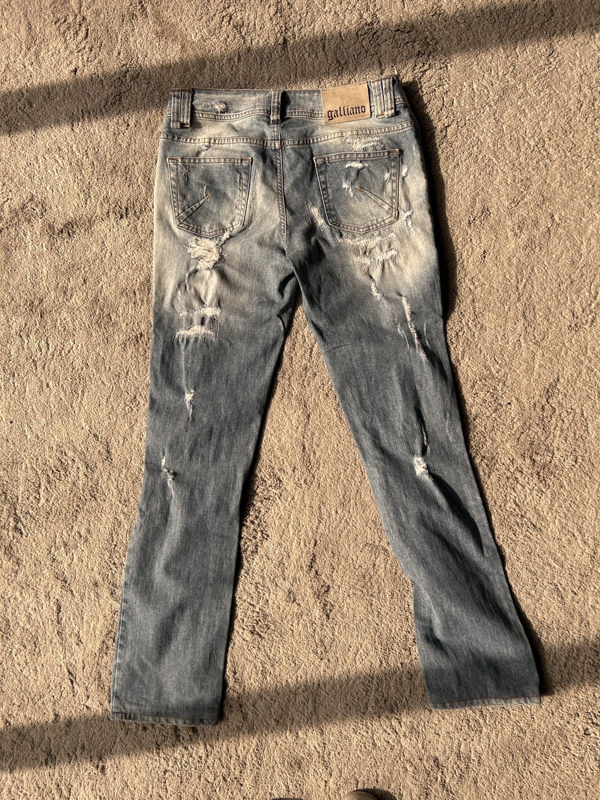 John Galliano John Galliano Distressed Denim Size US 33 - 8 Thumbnail