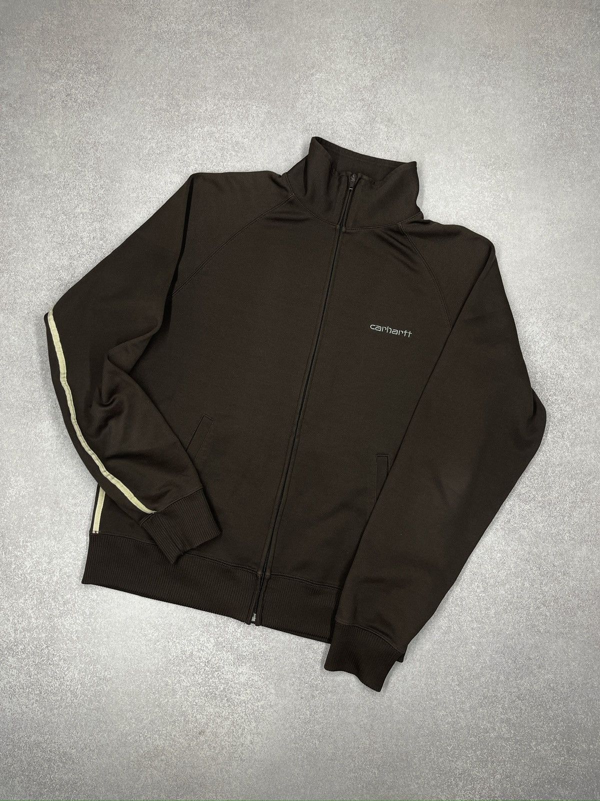 Carhartt Vintage Carhartt Brown Track Jacket Y2K Size US S / EU 44-46 / 1 - 1 Thumbnail