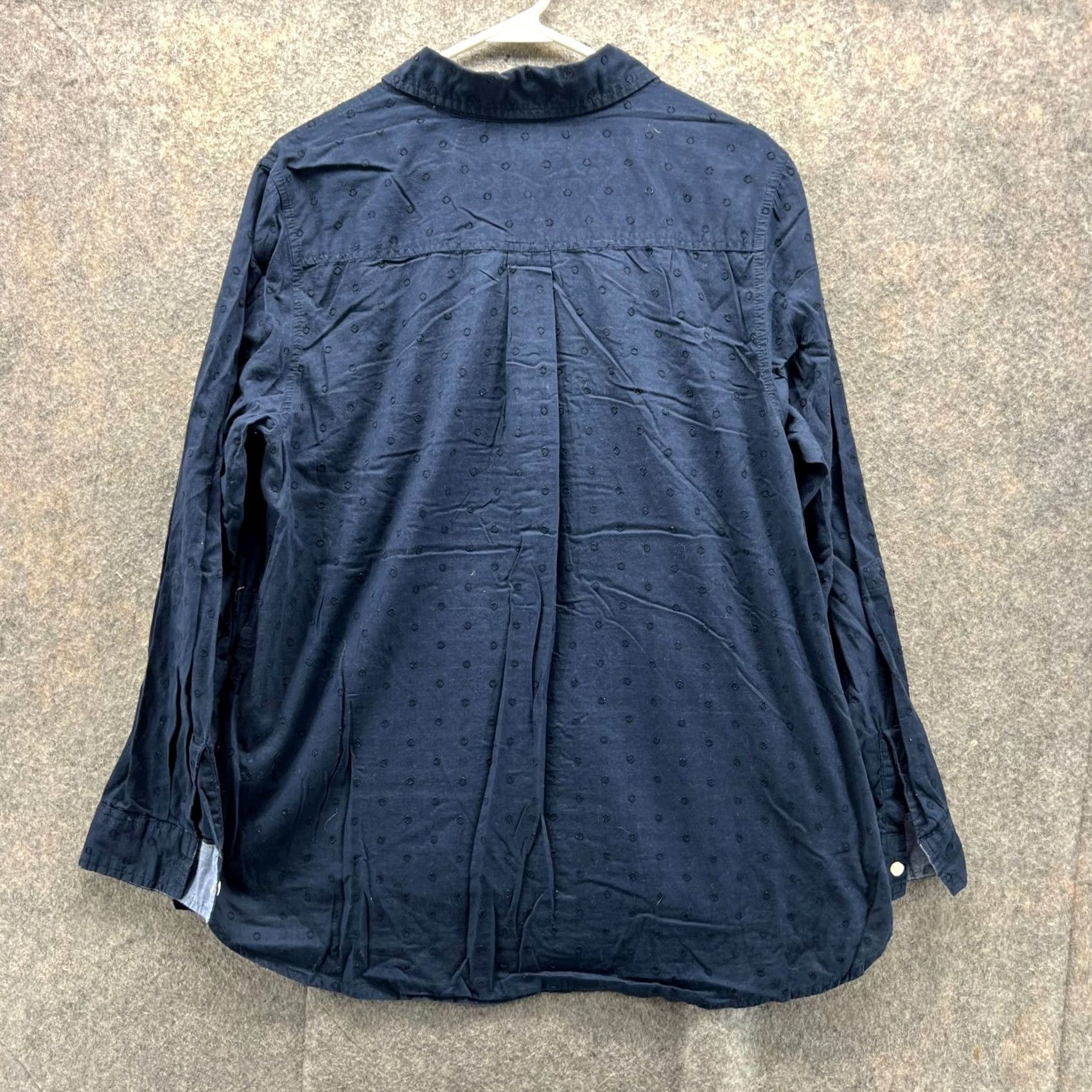 Tommy Hilfiger Tommy Hilfiger Shirt Women XL Blue Casual Button Down Polka Dot Cotton Long Sleeve Collared Button-Up Size XL / US 12-14 / IT 48-50 - 2 Thumbnail