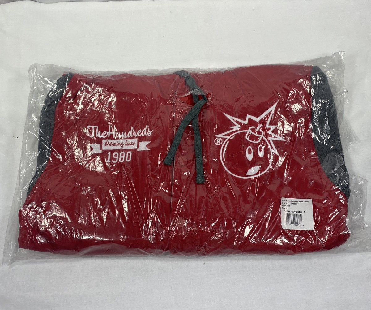 The Hundreds × Vintage The Hundreds x Drawing Lines Huge Bomber Varsity Jacket Size US M / EU 48-50 / 2 - 3 Thumbnail