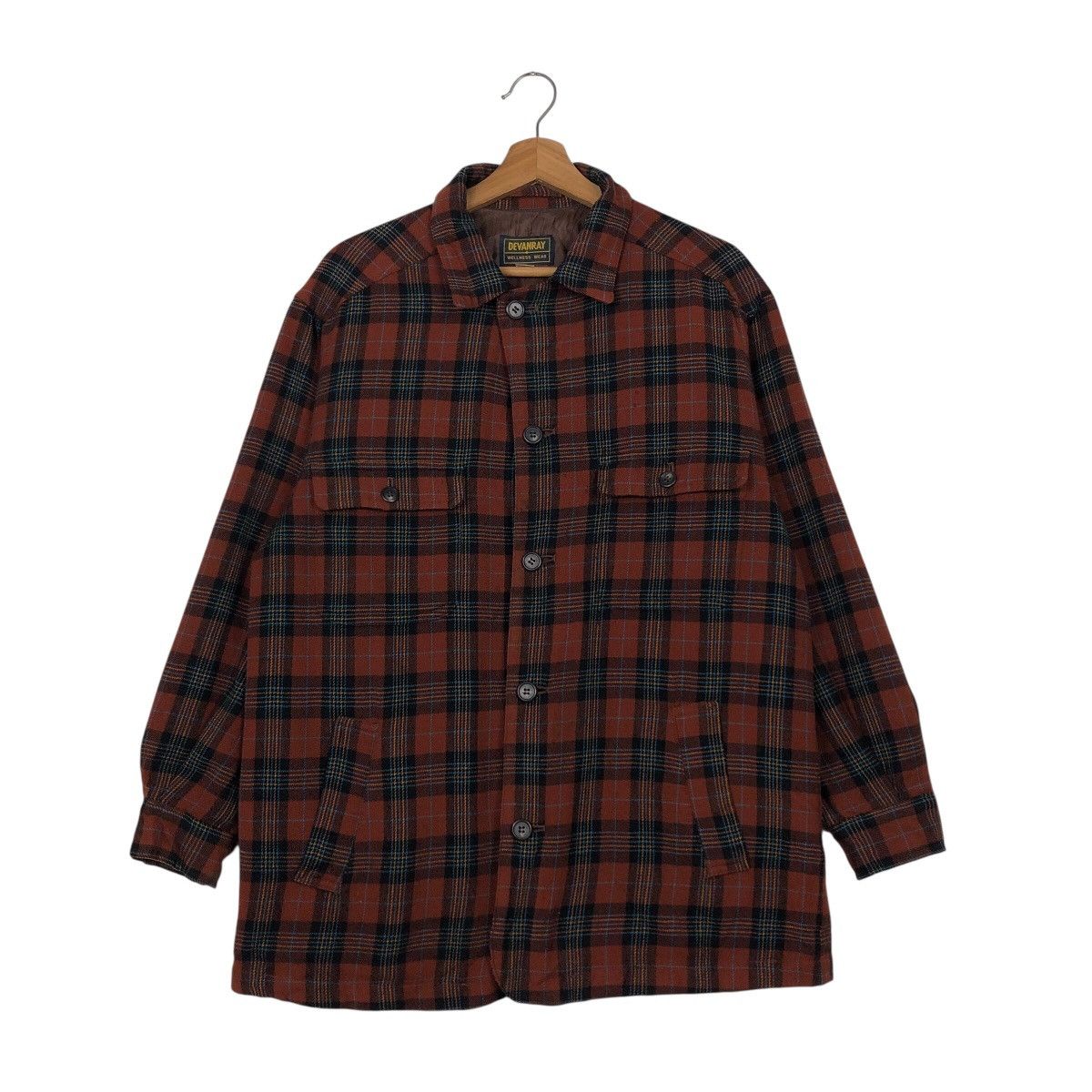 Japanese Brand 📌Vintage Wool Jacket Tartan Design Devanray Issey Miyake Size US M / EU 48-50 / 2 - 2 Thumbnail