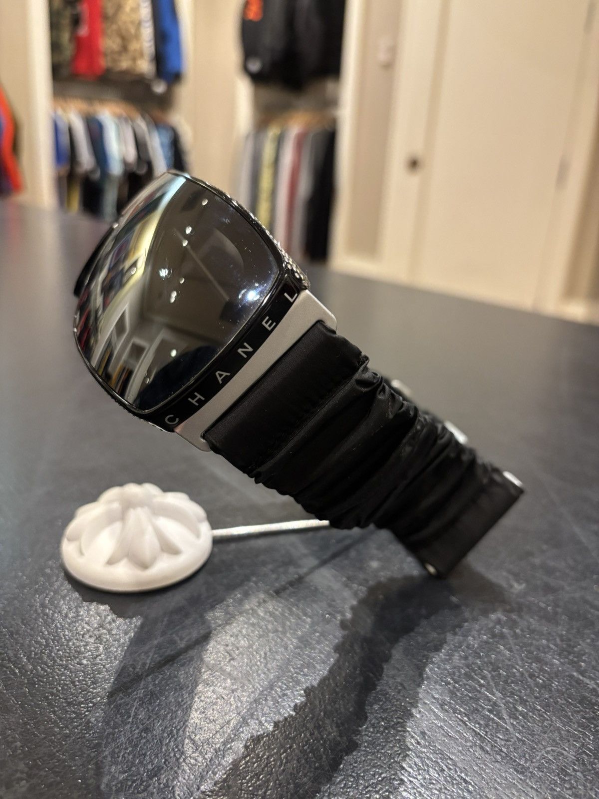 Chanel Chanel Goggle Strap Sunglasses Size ONE SIZE - 4 Thumbnail