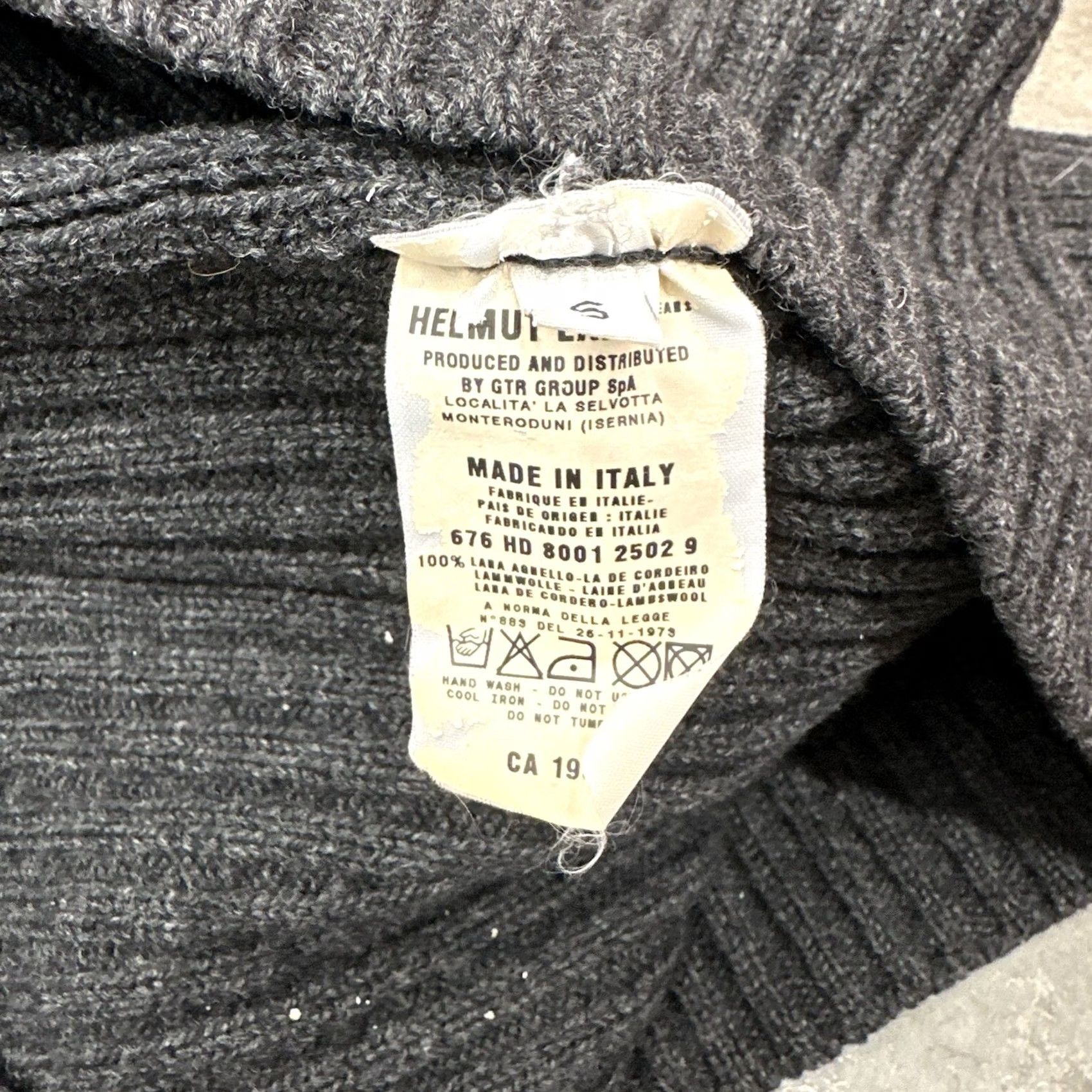 Helmut Lang VINTAGE Helmut Lang Ribbed Wool Long Sleeve Sweater Women's M Black 90s Designer Pullover Ballpark 1998 Size M / US 6-8 / IT 42-44 - 7 Thumbnail