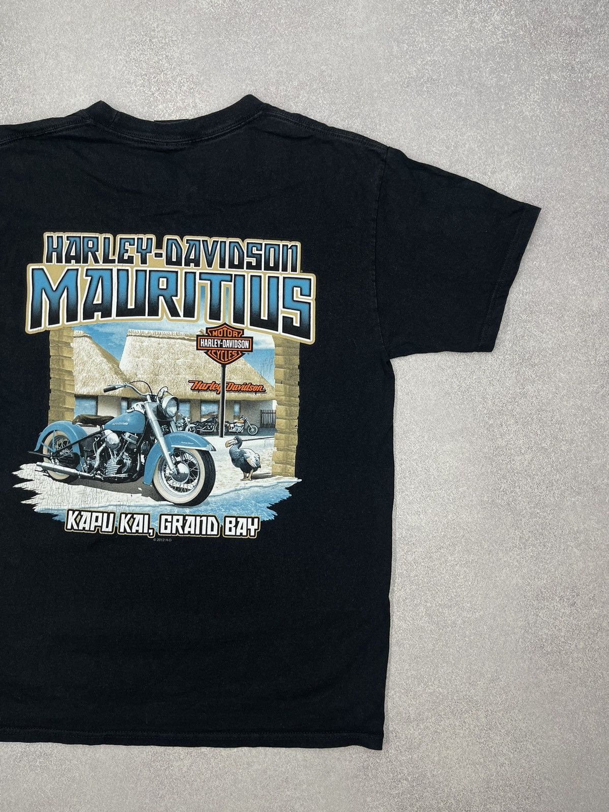 Harley Davidson Vintage Harley Davidson Mauritius 2012 Motorcycles T Shirt Size US M / EU 48-50 / 2 - 3 Thumbnail