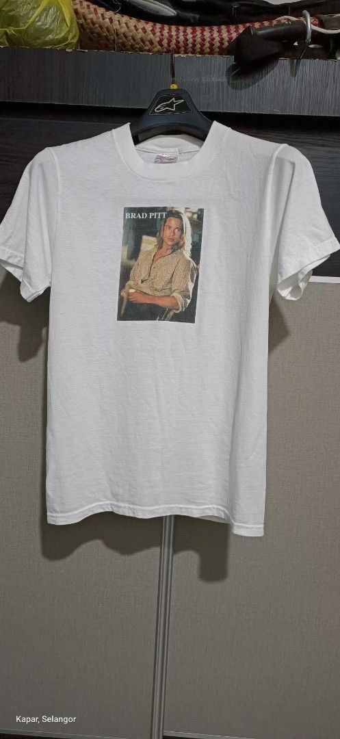 Designer × Vintage Vintage brad pitt photo tee shirt Size US S / EU 44-46 / 1 - 1 Thumbnail