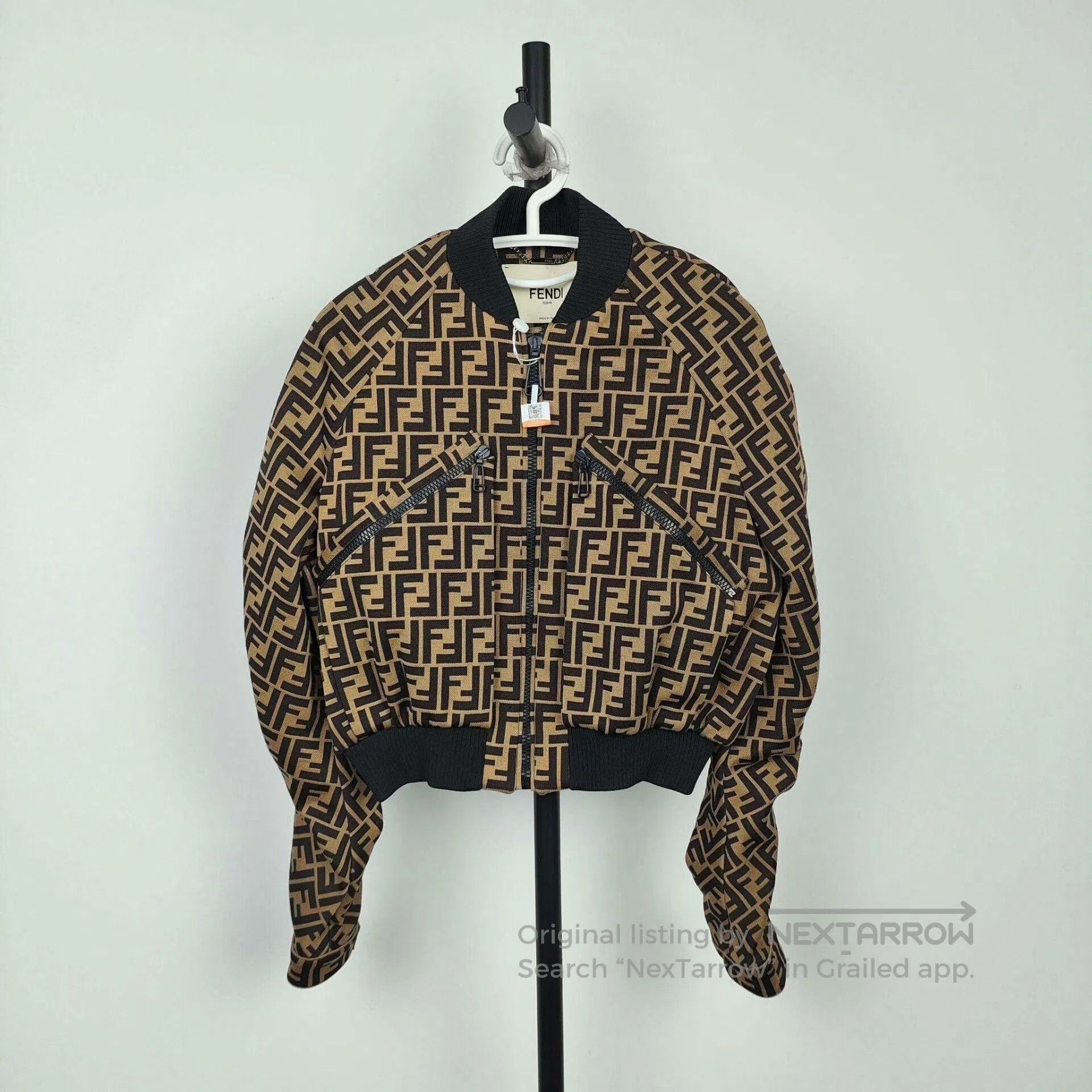 Fendi Fendi Cotton FF Logo Short Jacket. Size S / US 4 / IT 40 - 5 Thumbnail