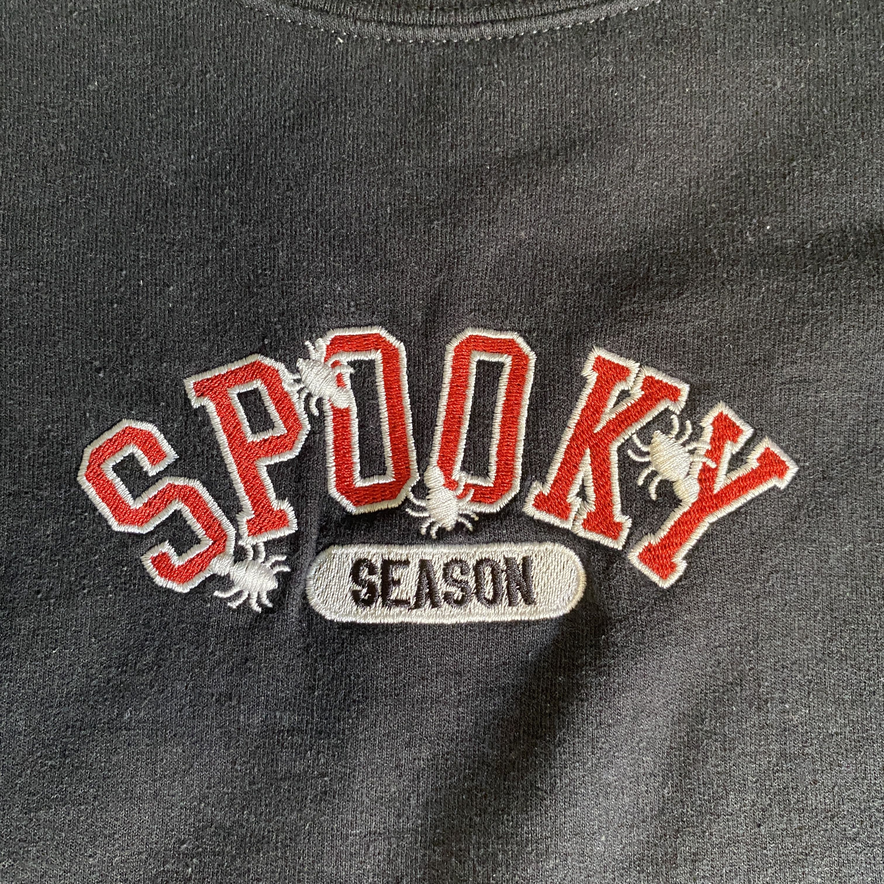 Other Embroidered Spooky Season Black Crewneck Sweatshirt Size XL / US 12-14 / IT 48-50 - 8 Thumbnail