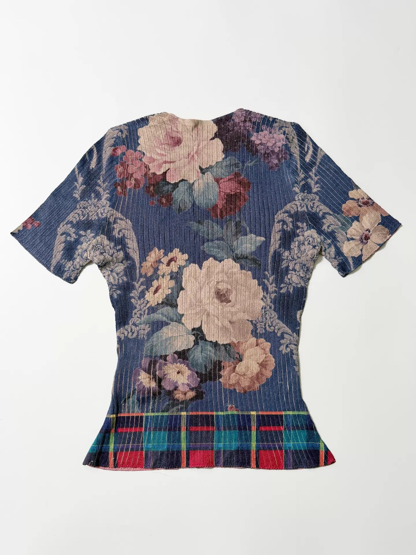 Other Yoshiki hishinuma 90s Pleated Floral Knit T Chk 3 Size L / US 10 / IT 46 - 2 Thumbnail