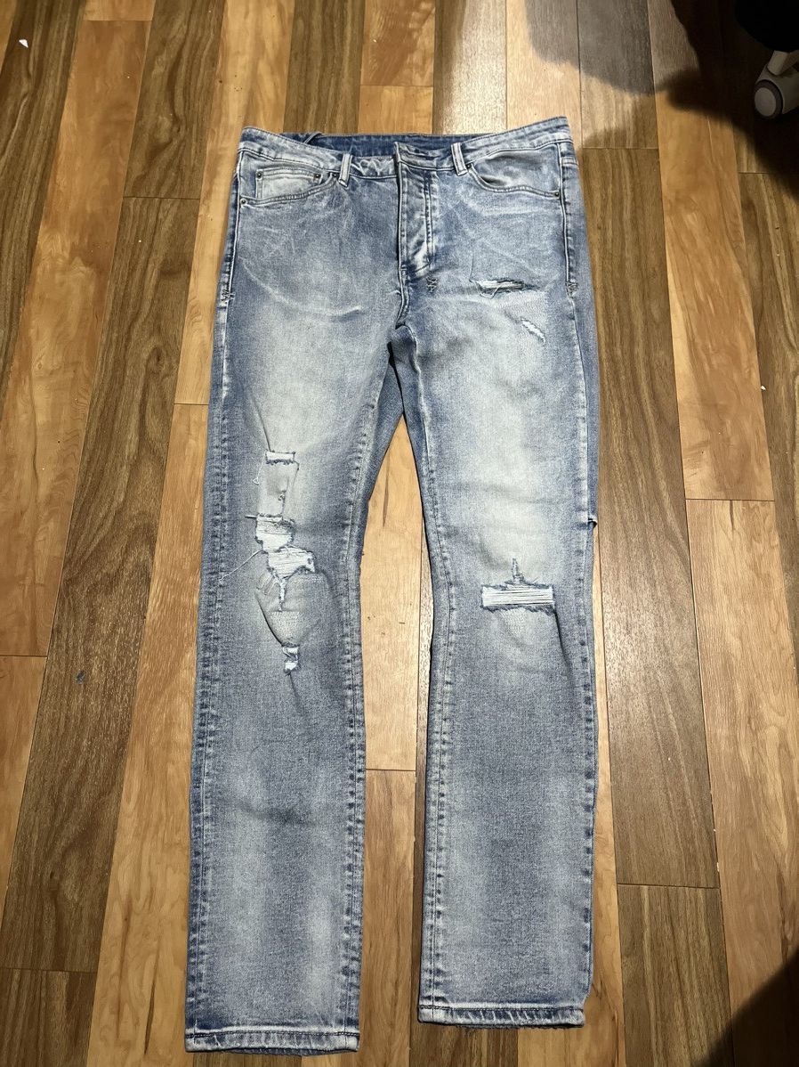 image of Ksubi Denim Jeans in Light Blue, Men's (Size 32)