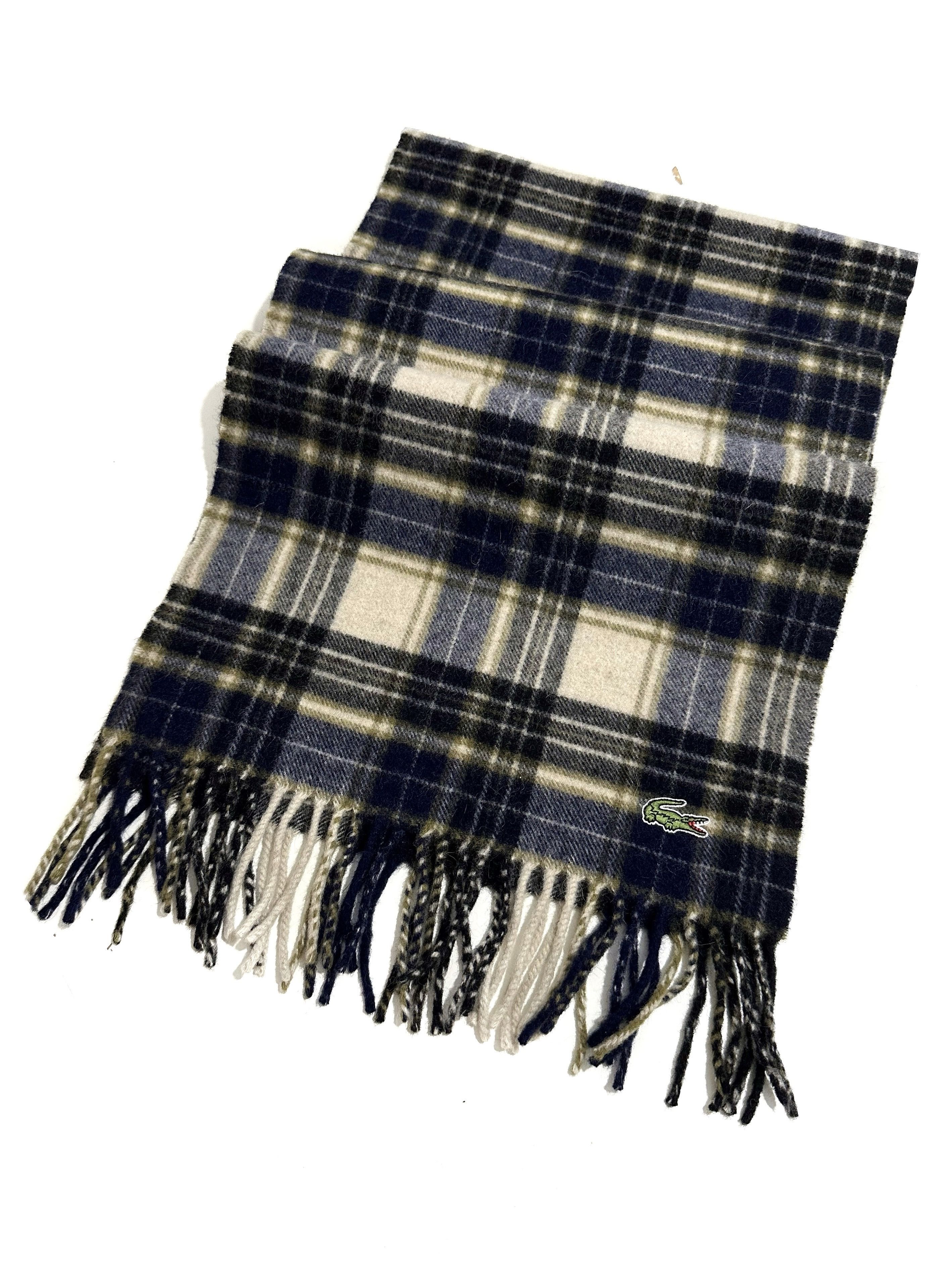 Lacoste Lacoste Wool - Cashmere Checked Scarf 140x31 cm Size ONE SIZE - 3 Thumbnail