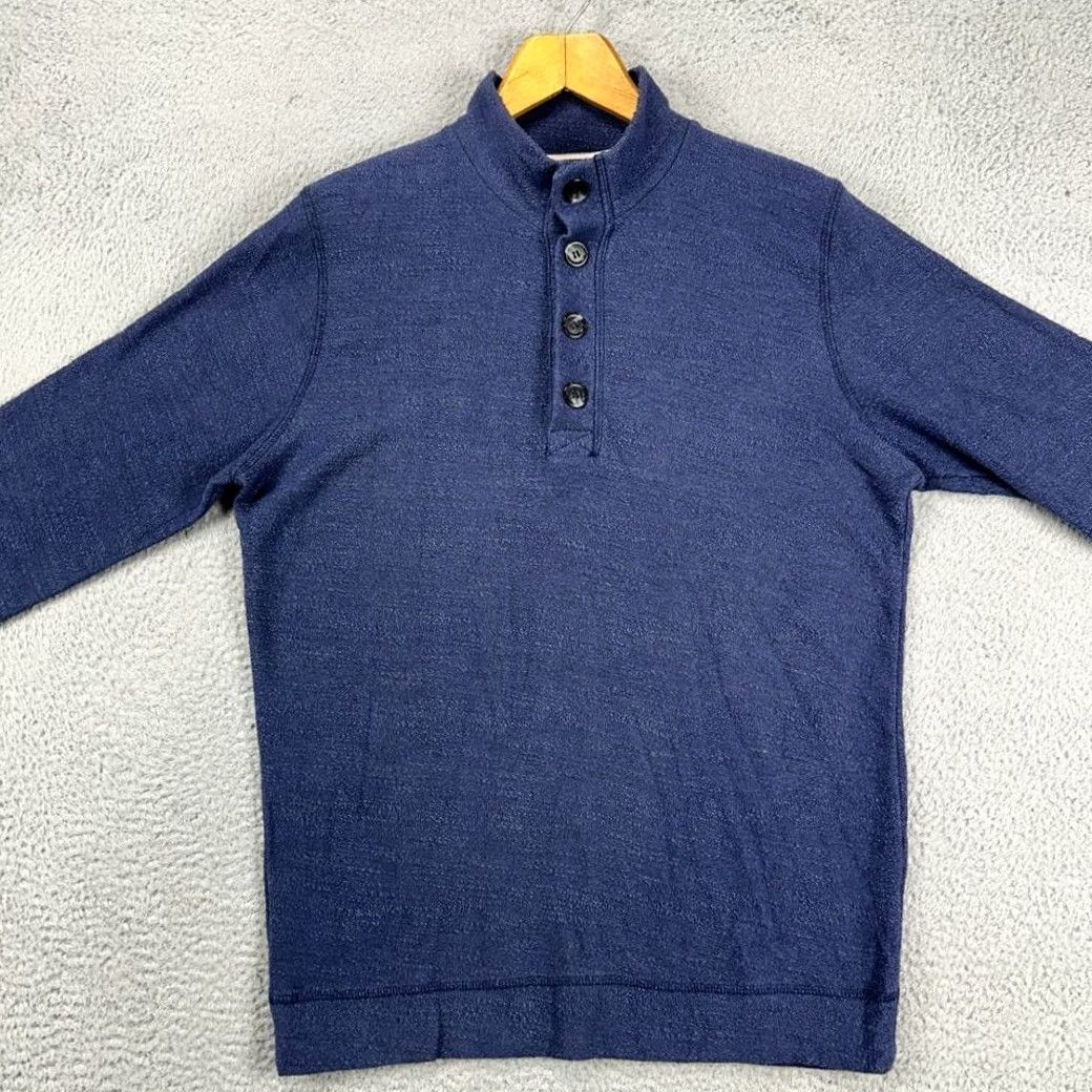 Marine Layer Marine Layer Henley Sweater Mens Medium Blue Pullover Long Sleeve Shirt. Size US M / EU 48-50 / 2 - 3 Thumbnail