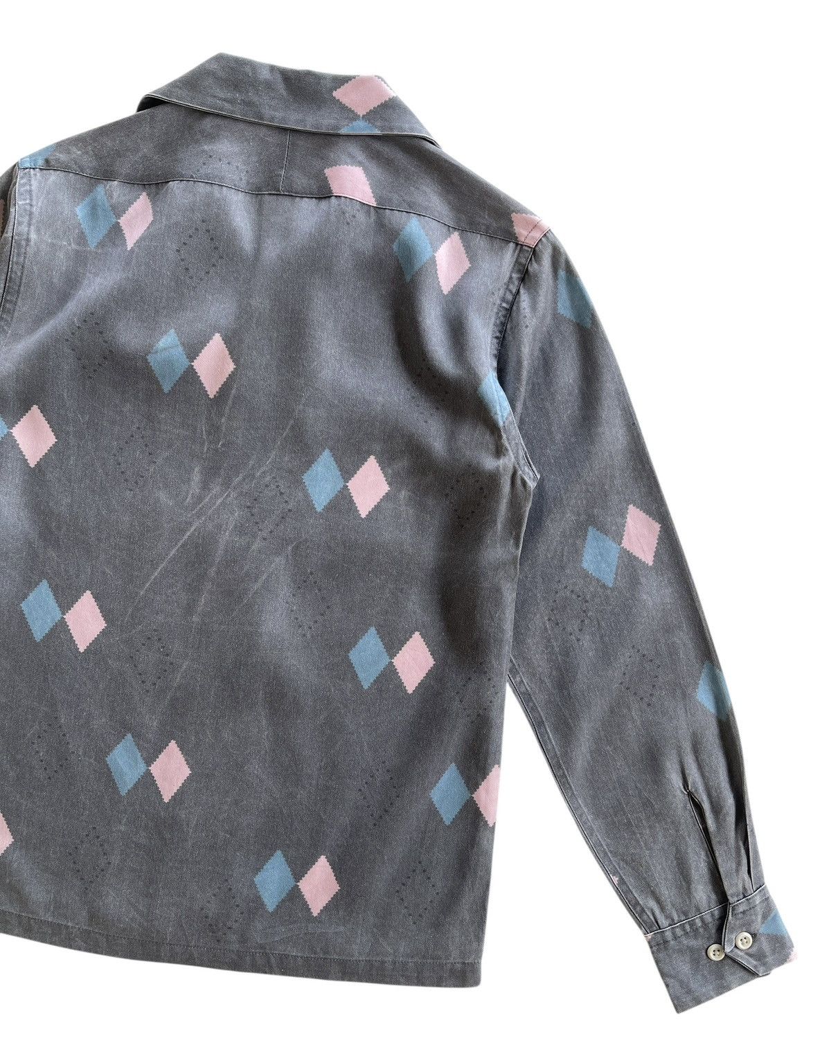 Japanese Brand OC Style Rockabilly Argyle Shirt Size US S / EU 44-46 / 1 - 9 Thumbnail
