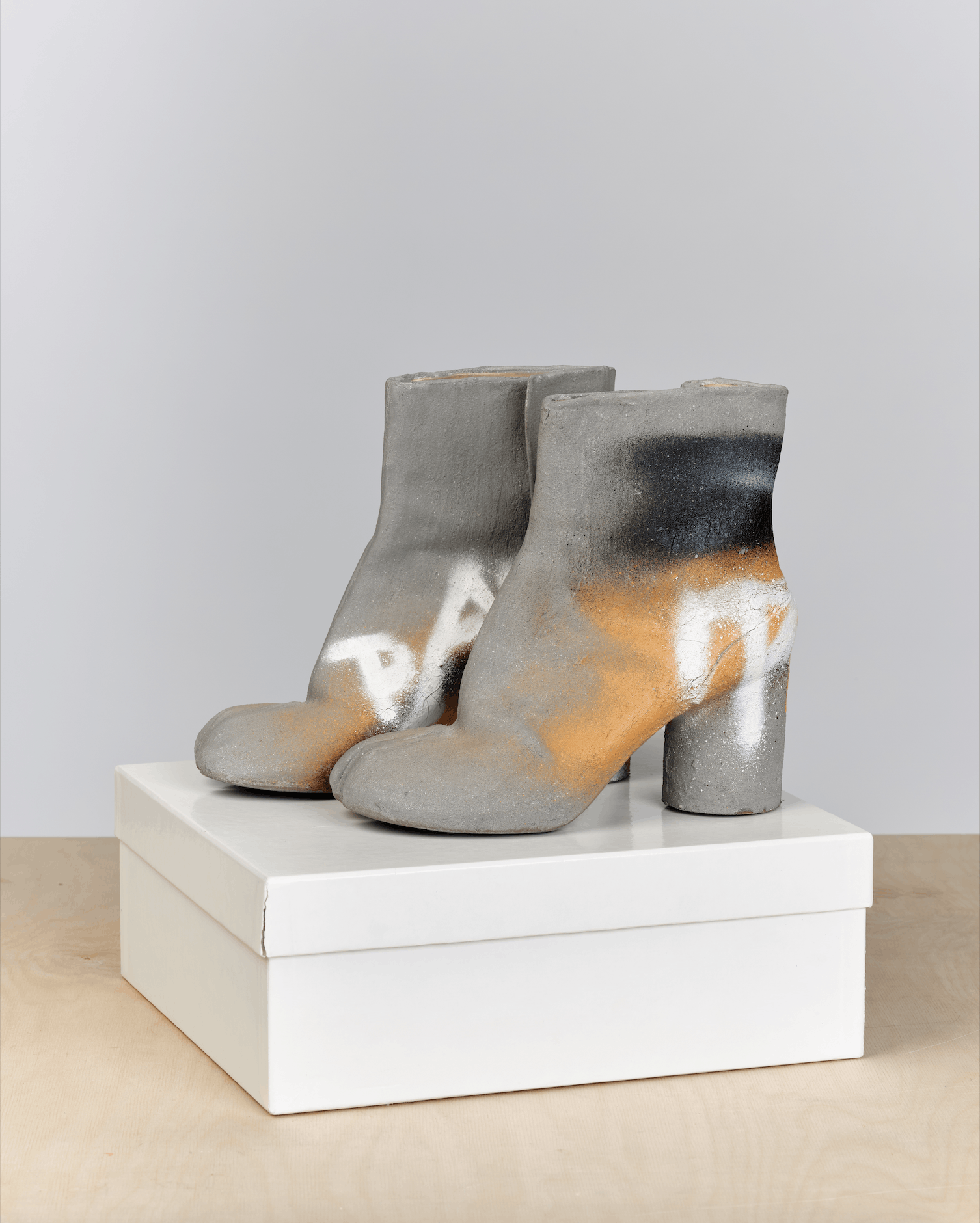 Maison Margiela Limited Edition Graffity Cement Tabi Size US 8 / IT 38 - 3 Thumbnail