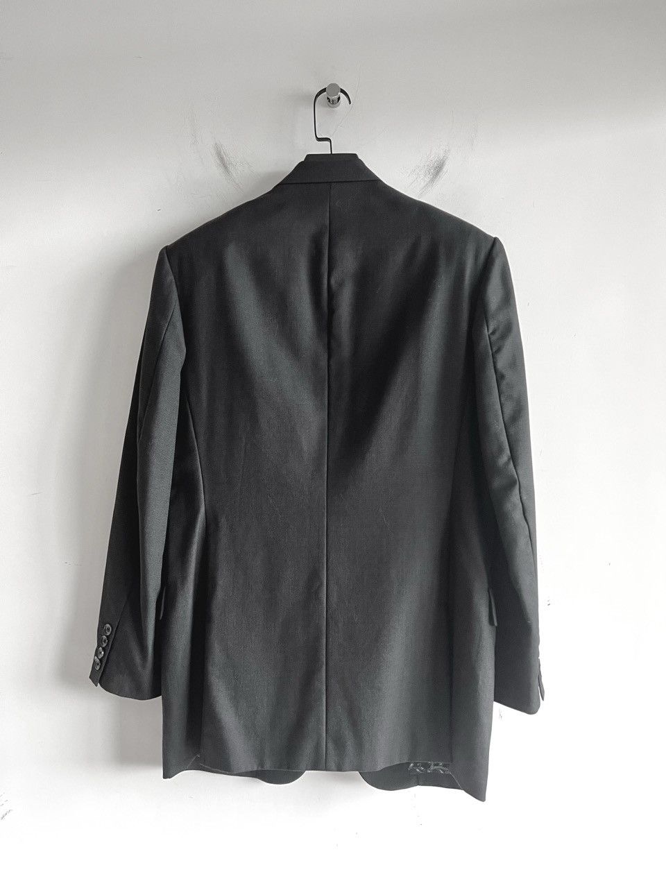 Yohji Yamamoto Yohji Yamamoto Textured Tailored Jacket with Paisley Lining Size US L / EU 52-54 / 3 - 6 Thumbnail