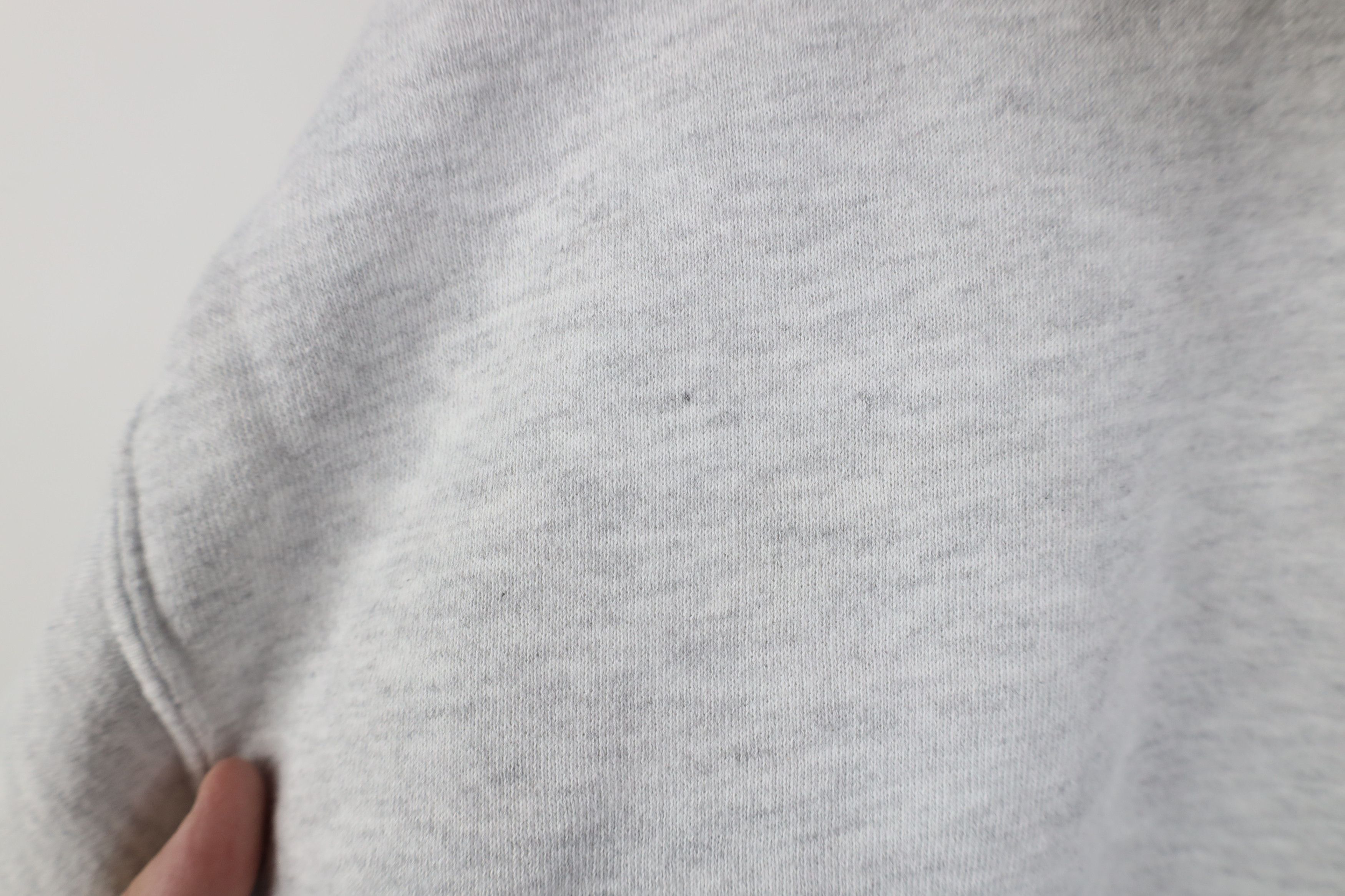Vintage Vintage 90s Streetwear Blank Hoodie Sweatshirt Heather Gray Size US L / EU 52-54 / 3 - 9 Thumbnail