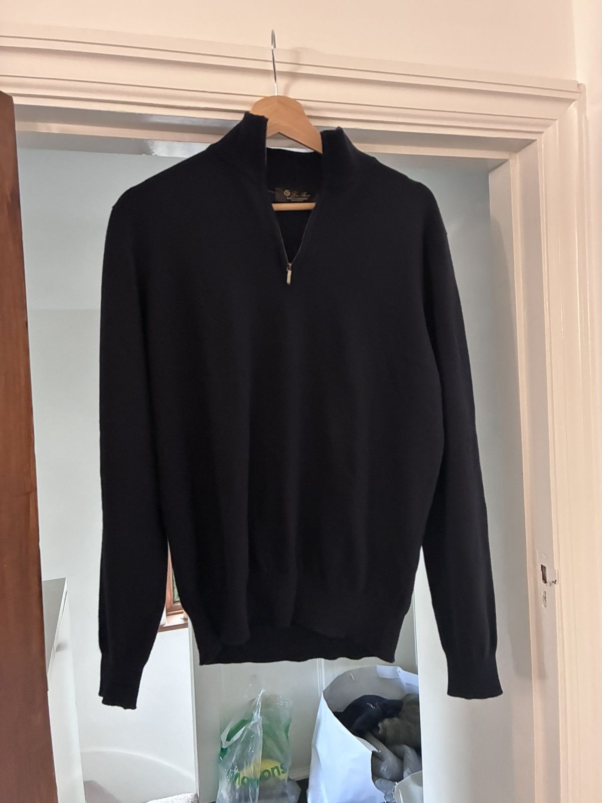 Loro Piana Loro piana navy baby cashmere quarter zip size medium/48 Size US M / EU 48-50 / 2 - 1 Thumbnail