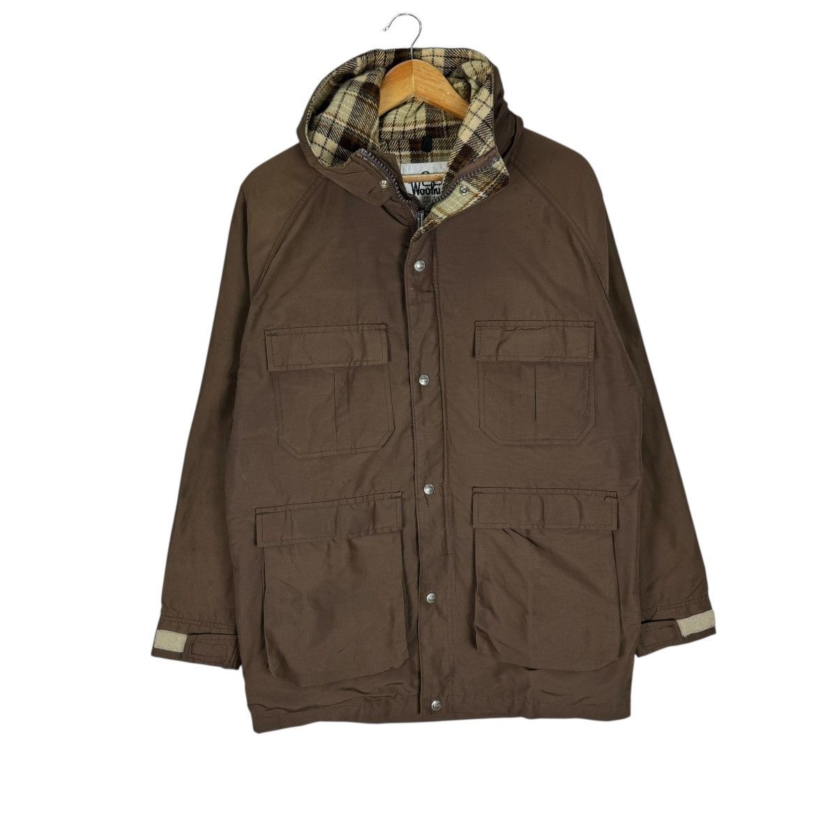Woolrich Woolen Mills ☀️VINTAGE 70s WOOLRICH HOODIE MOUNTAIN PARKA JACKET Size US L / EU 52-54 / 3 - 3 Thumbnail