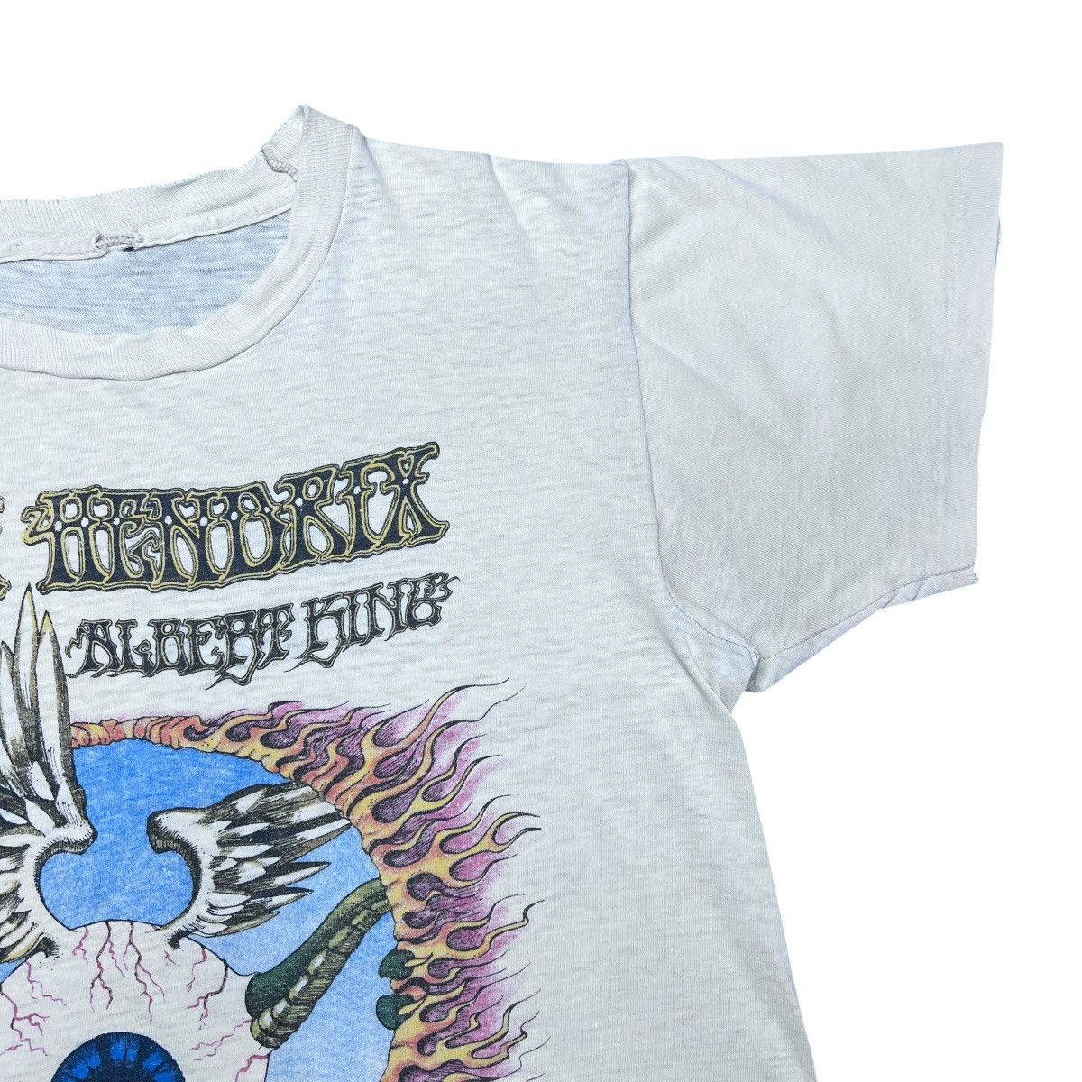 Band Tees 1973 Jimi Hendrix Winterland Eyeball Rick Griffin Art TShirt Size US M / EU 48-50 / 2 - 8 Thumbnail